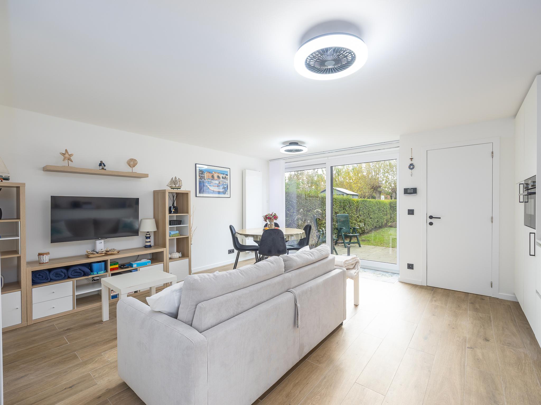 Modern kitchen at Het Zand - 2 + parking 2 in Westende