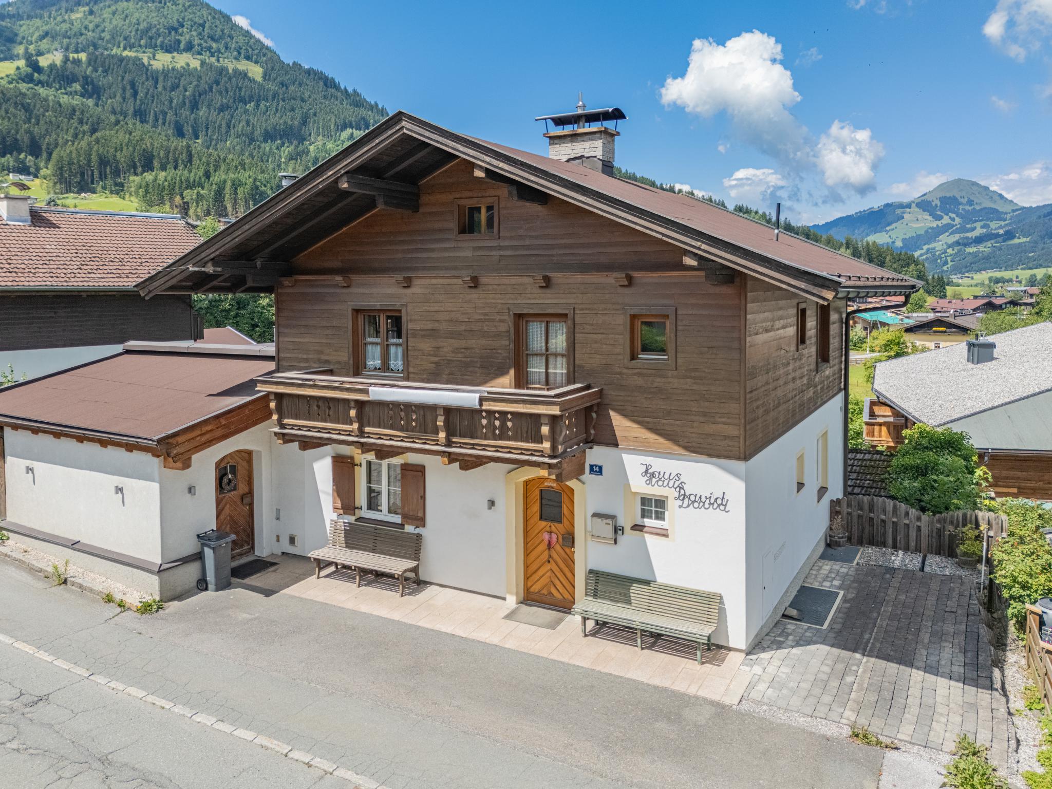 Outdoor terrace and views at Haus David in Kirchberg in Tirol