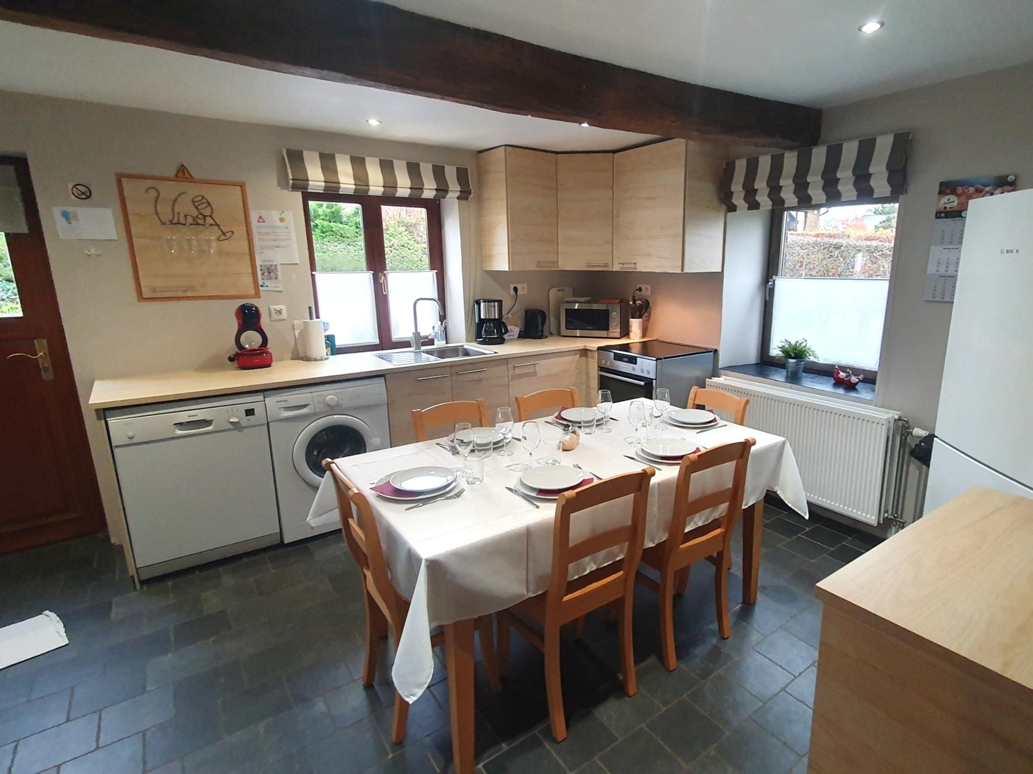 Modern kitchen at Les Pierris near F1 circuit in Francorchamps