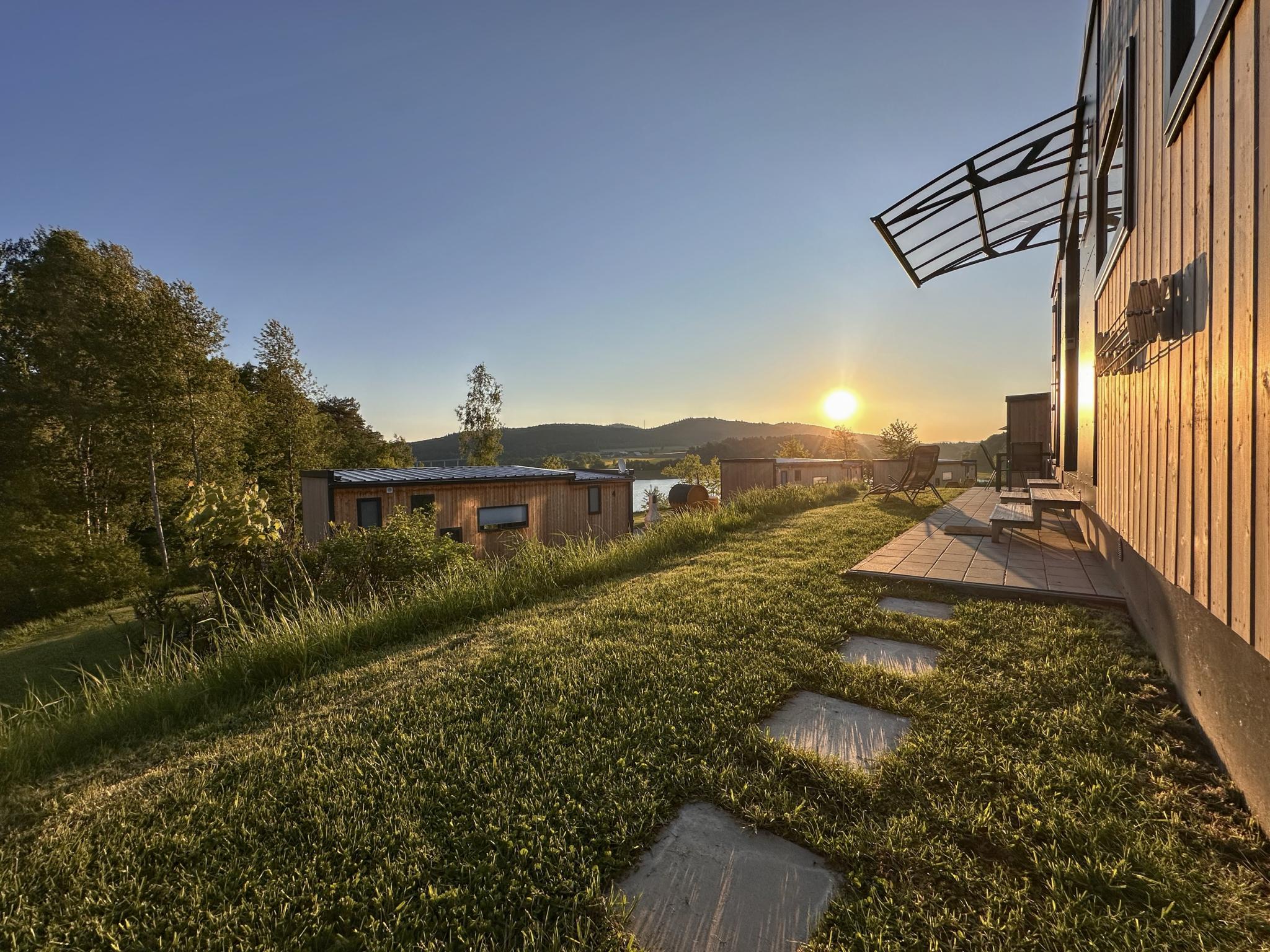 Living area at Feriendorf Seeblick - Tiny Nr 1 in Neunburg vorm Wald