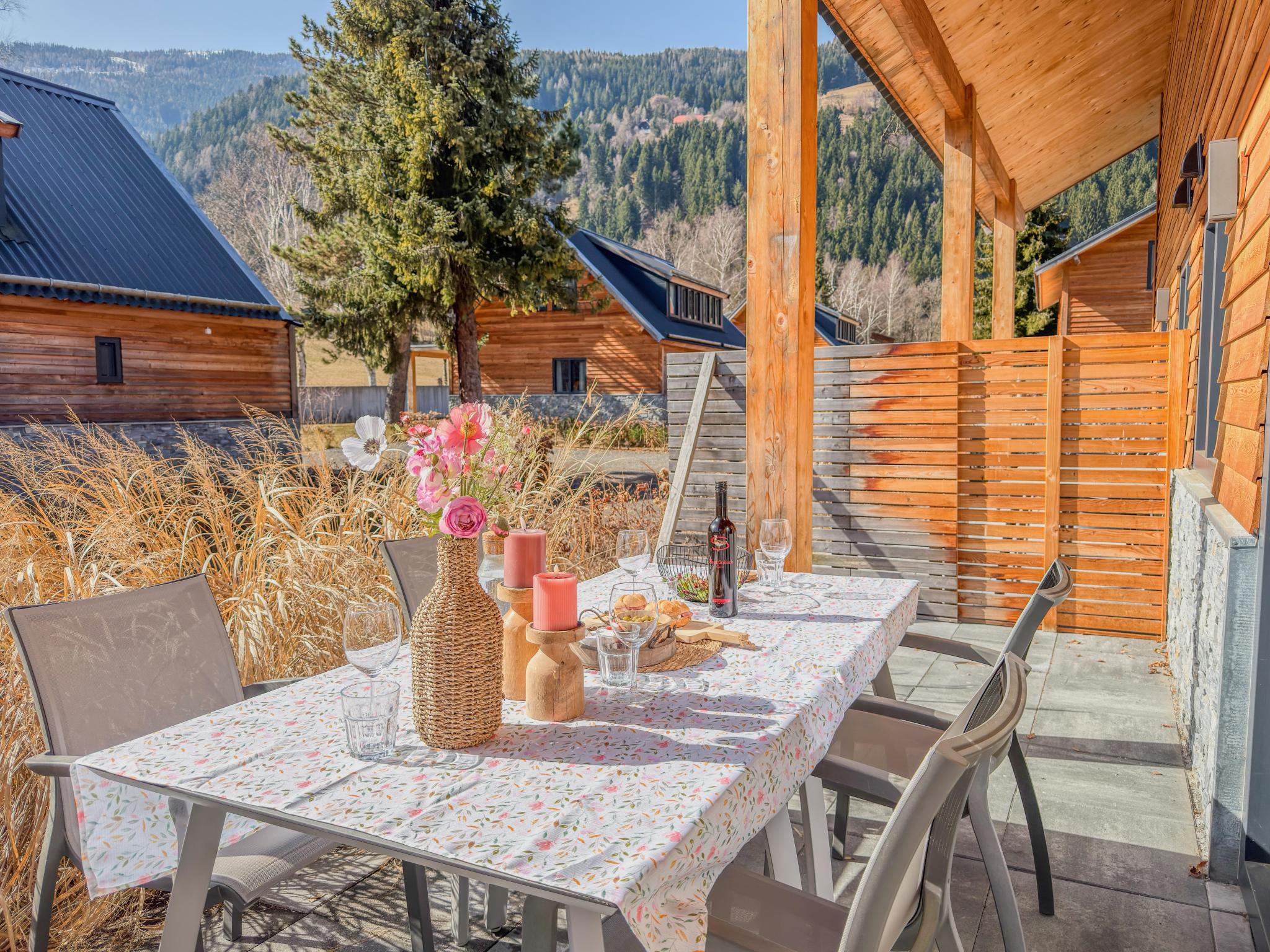 Outdoor terrace and views at Berg und See in Afritz am See