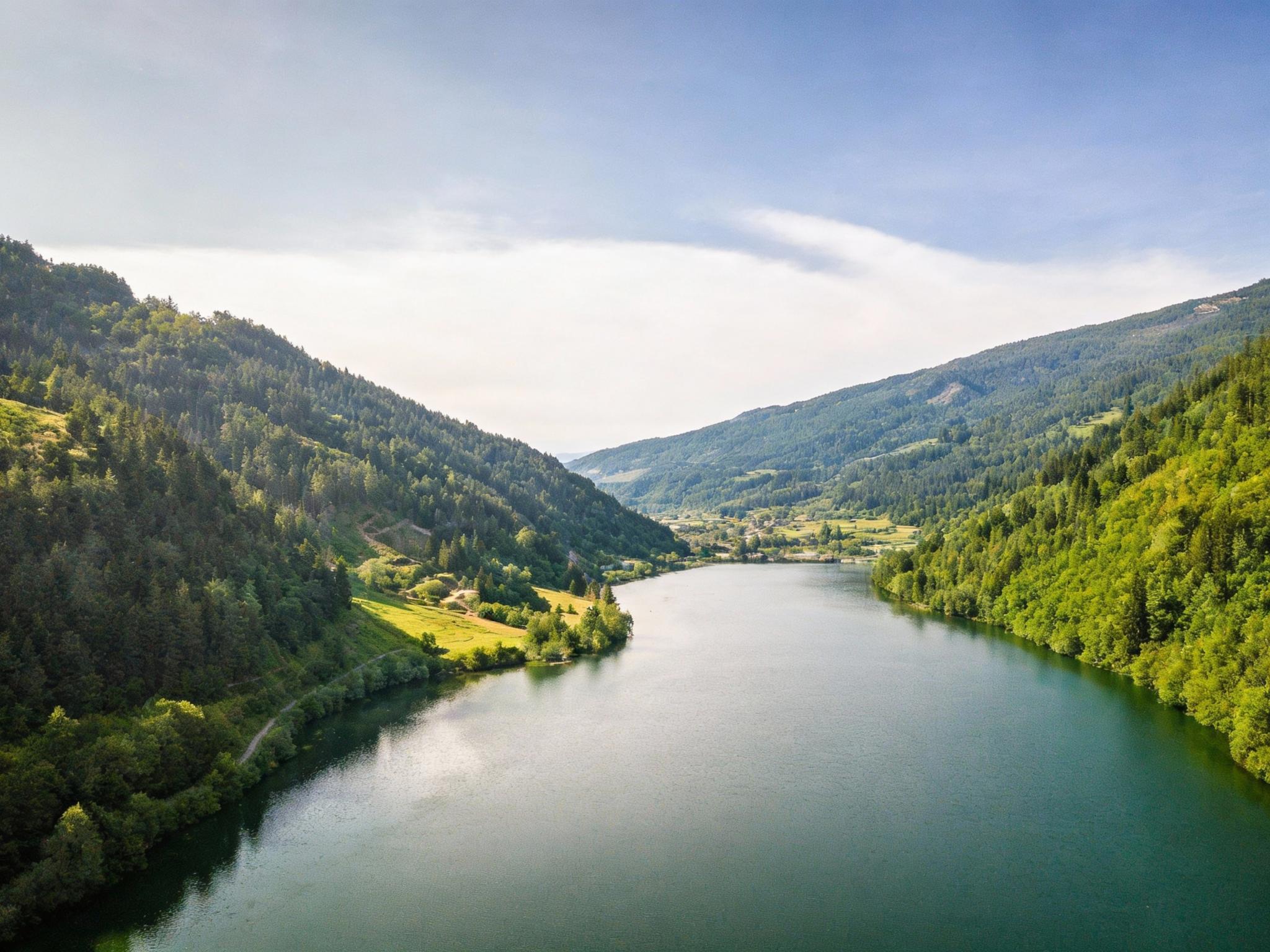 Outdoor terrace and views at Mirnockperle in Afritz am See