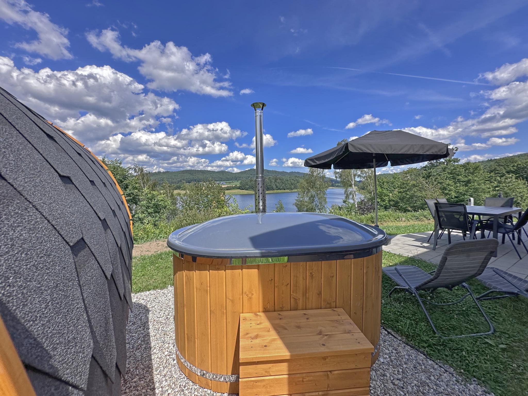 Living area at Feriendorf Seeblick - Tiny Nr 7 in Neunburg vorm Wald