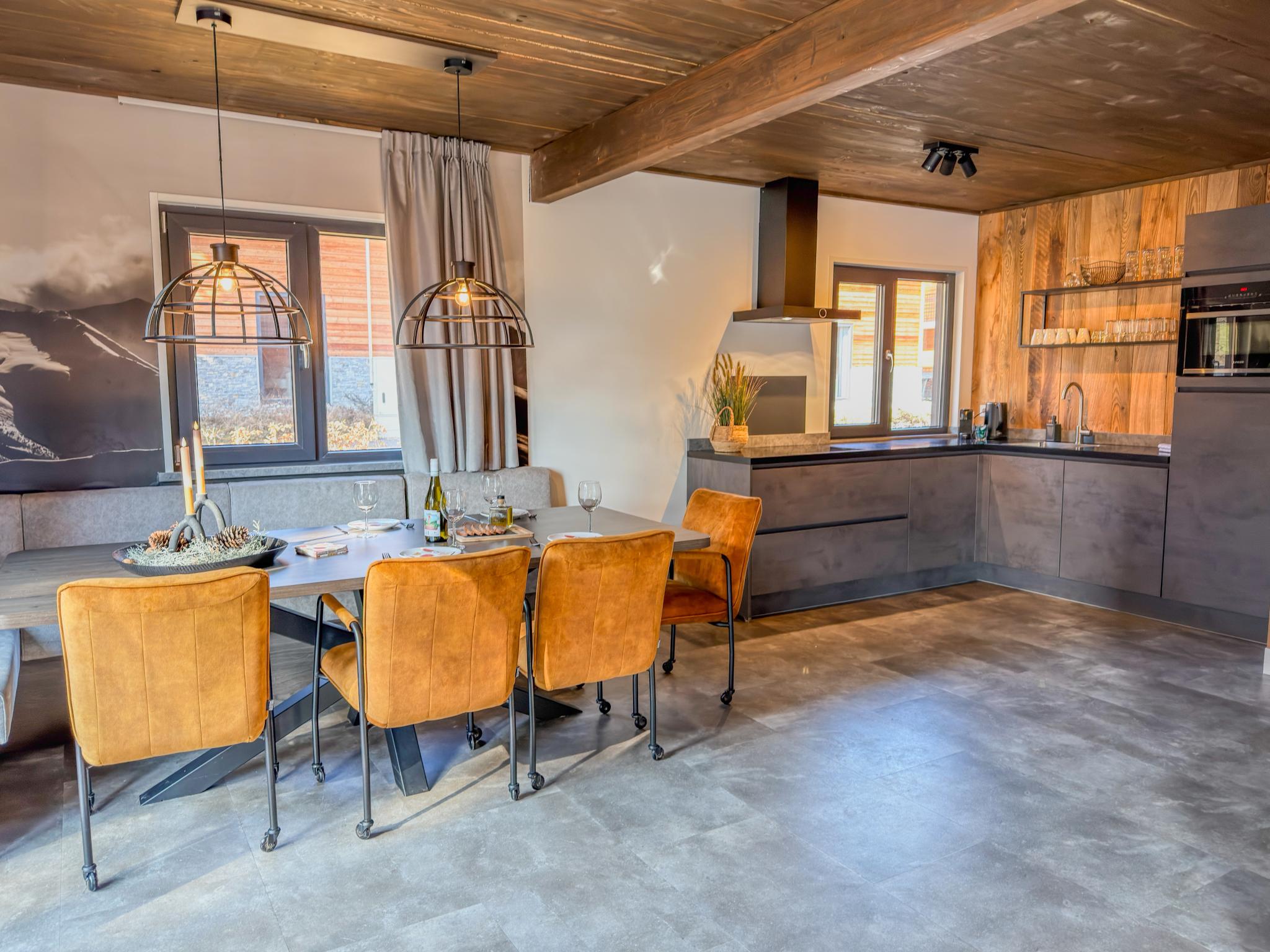 Bedroom with comfortable beds at Alpenchalet Nockblick am Afritzer See in Afritz am See