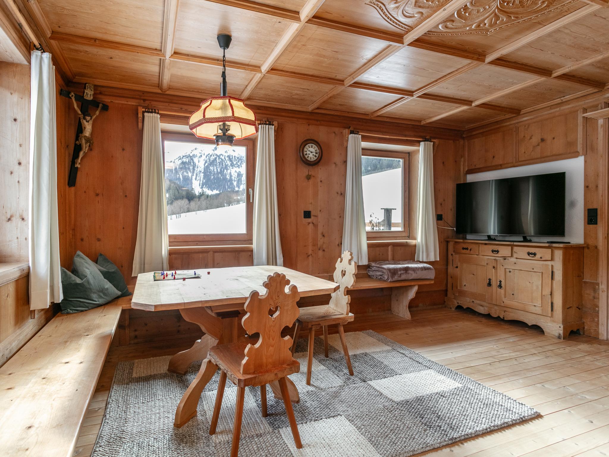 Outdoor terrace and views at Hacklerhof Top 1 in Alpbach