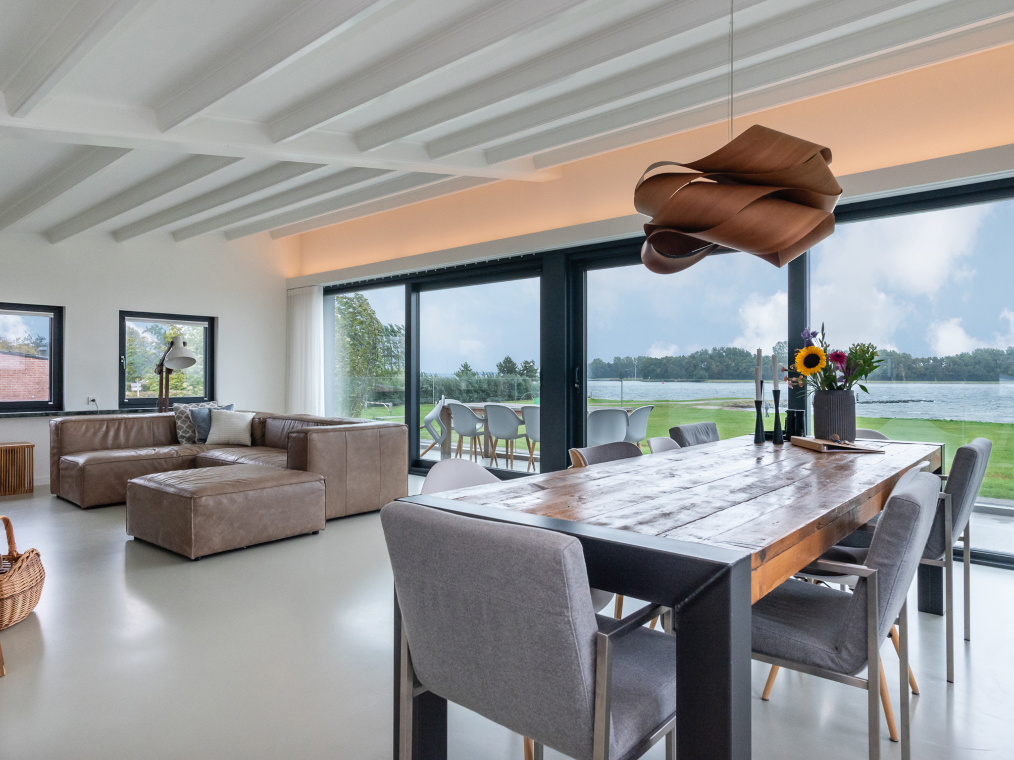 Modern kitchen at Villa Veerse Meerzicht in Kamperland