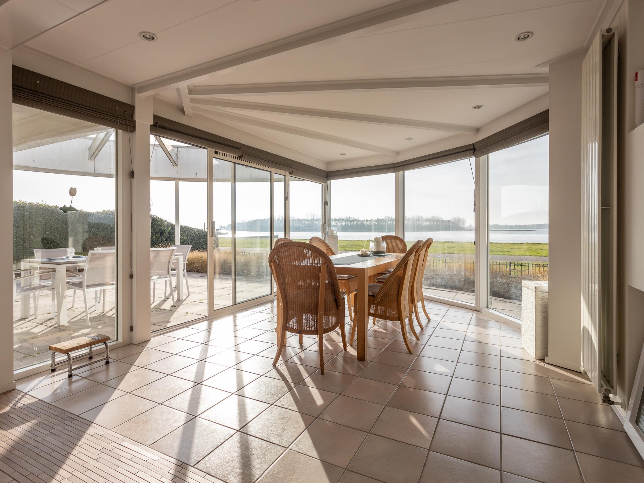 Modern kitchen at Veerse Meer Natuurvilla in Kamperland