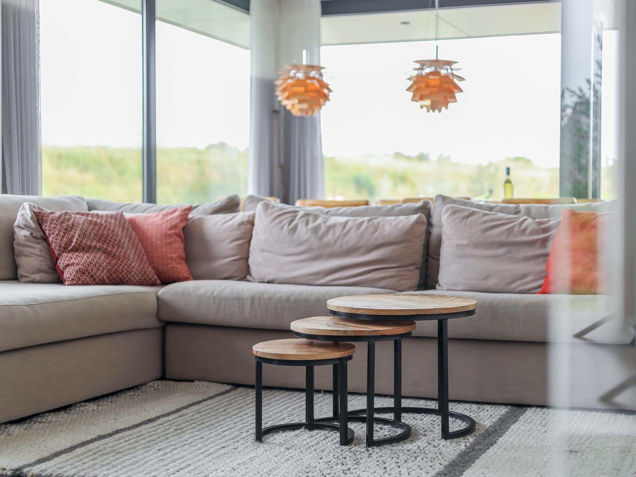 Living area at Duinvallei Lodge Zeeland in Kamperland