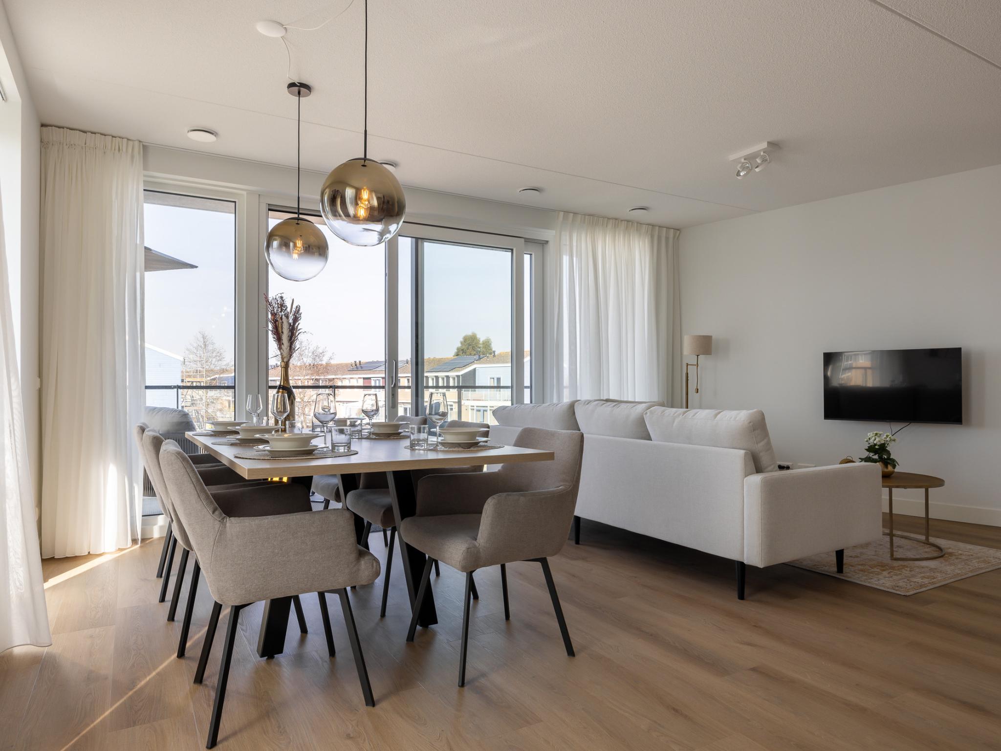 Outdoor terrace and views at Marina View Kortgene in Kortgene