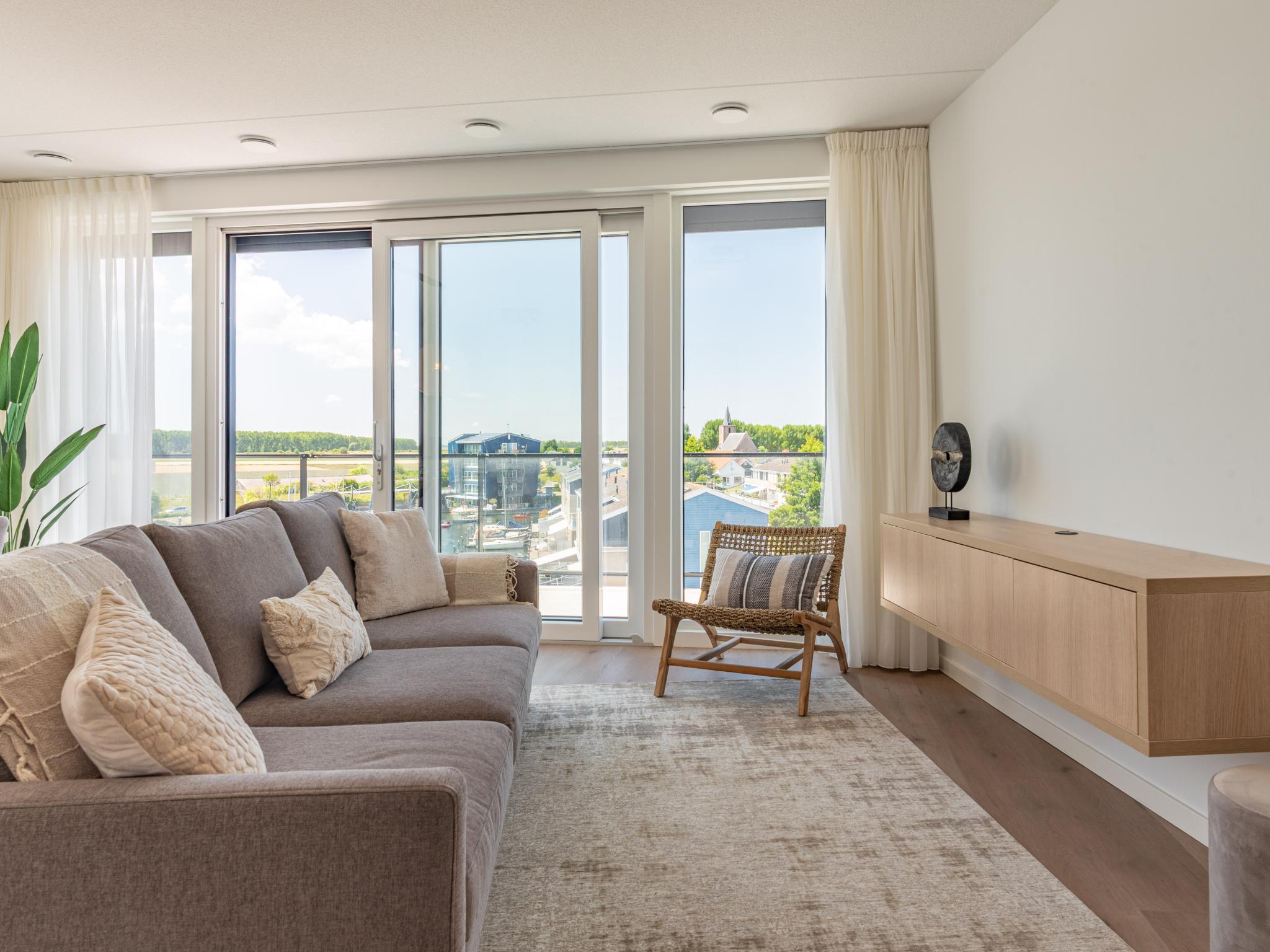 Living area at Marina Penthouse Kortgene in Kortgene