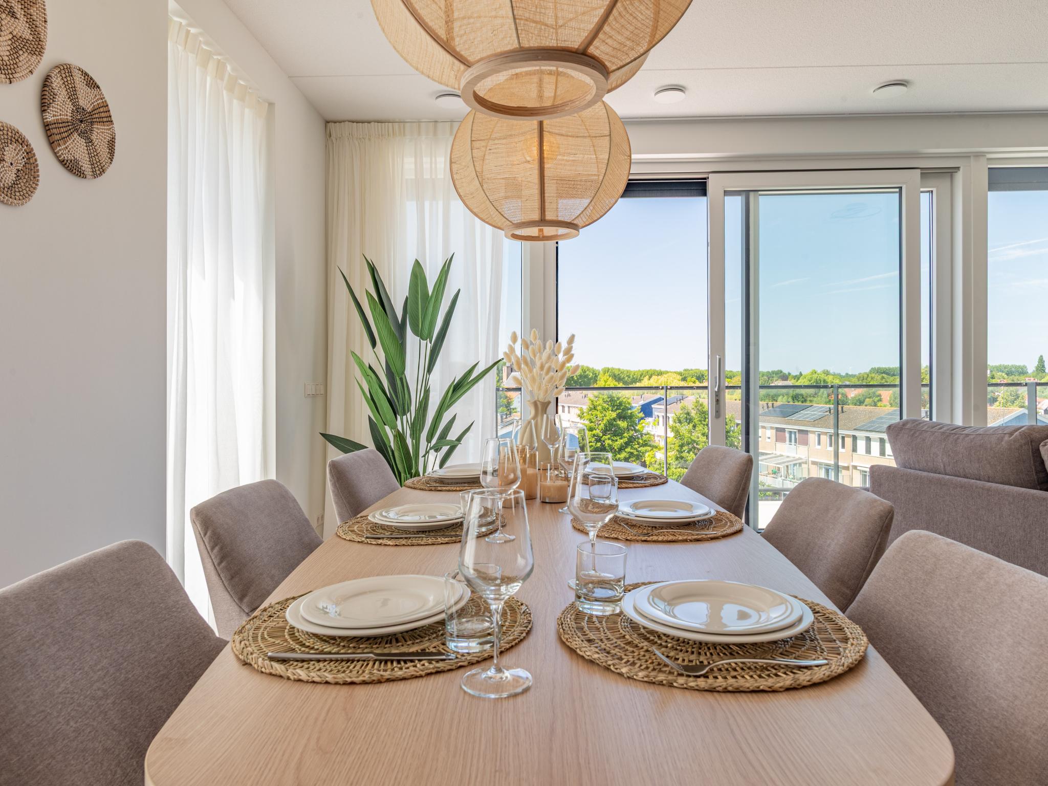 Bedroom with comfortable beds at Marina Penthouse Kortgene in Kortgene