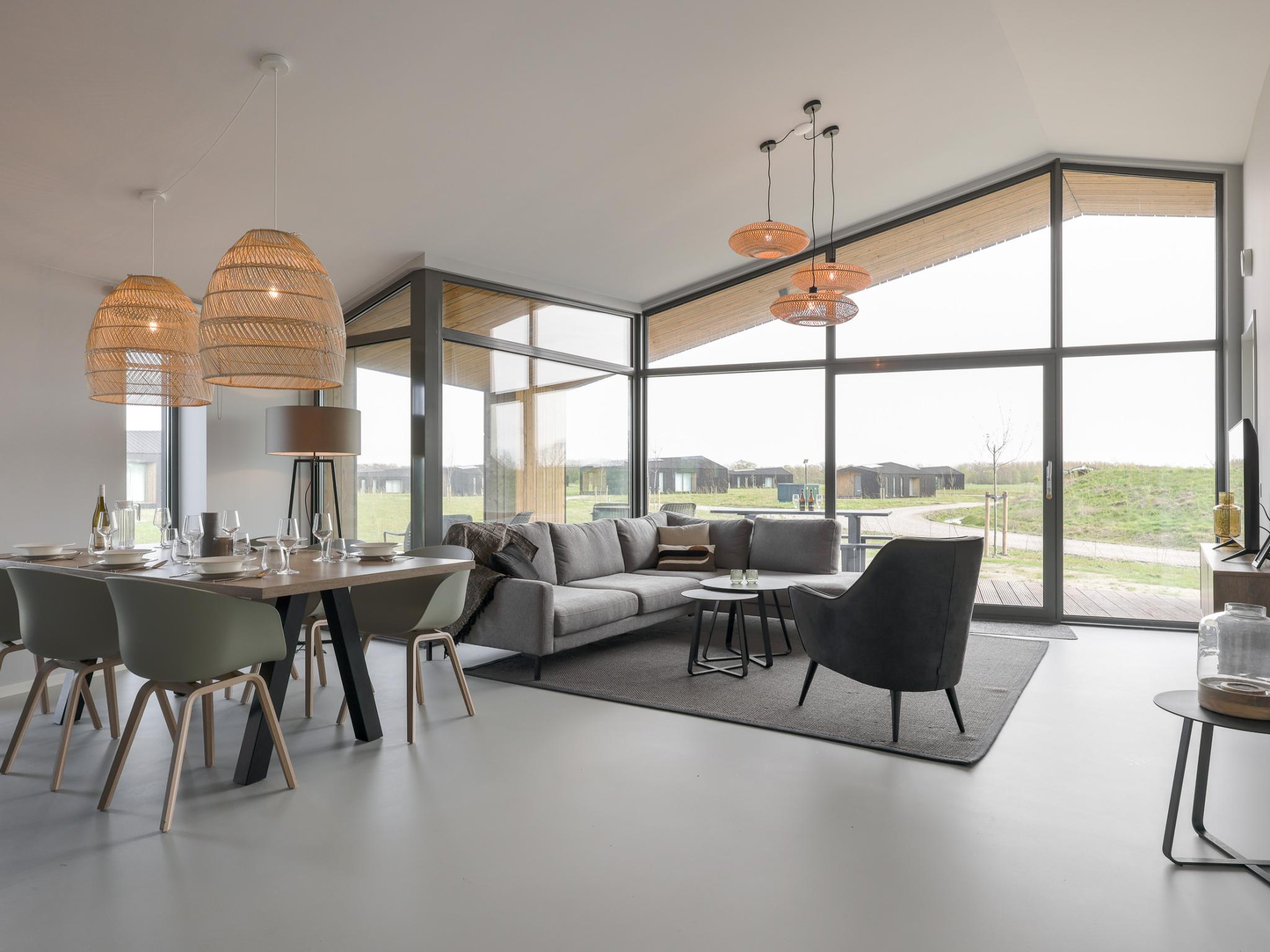 Living area at Natuurhuis De Horizon in Wissenkerke