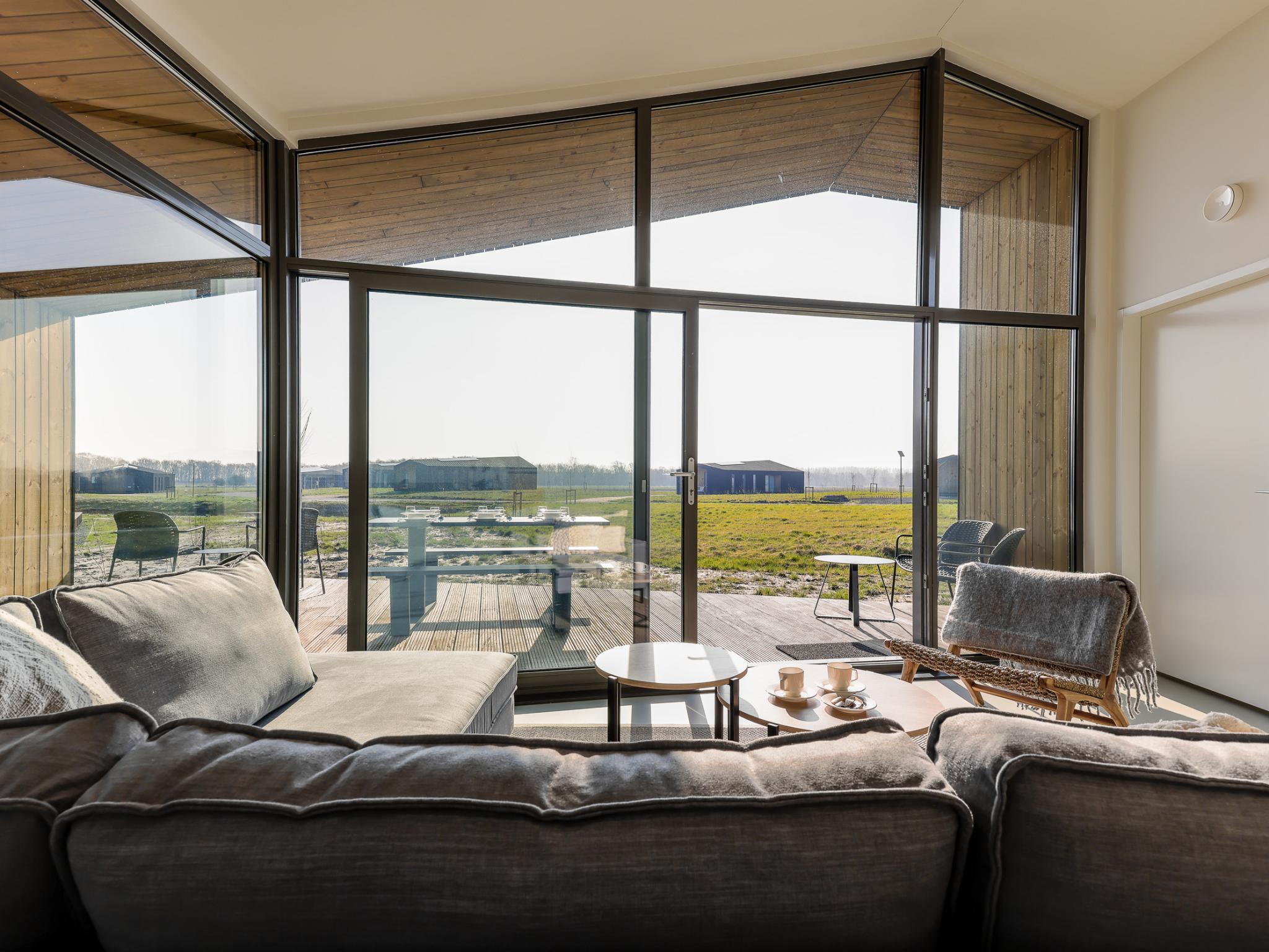 Modern kitchen at Natuurhuis Avondpolder in Wissenkerke
