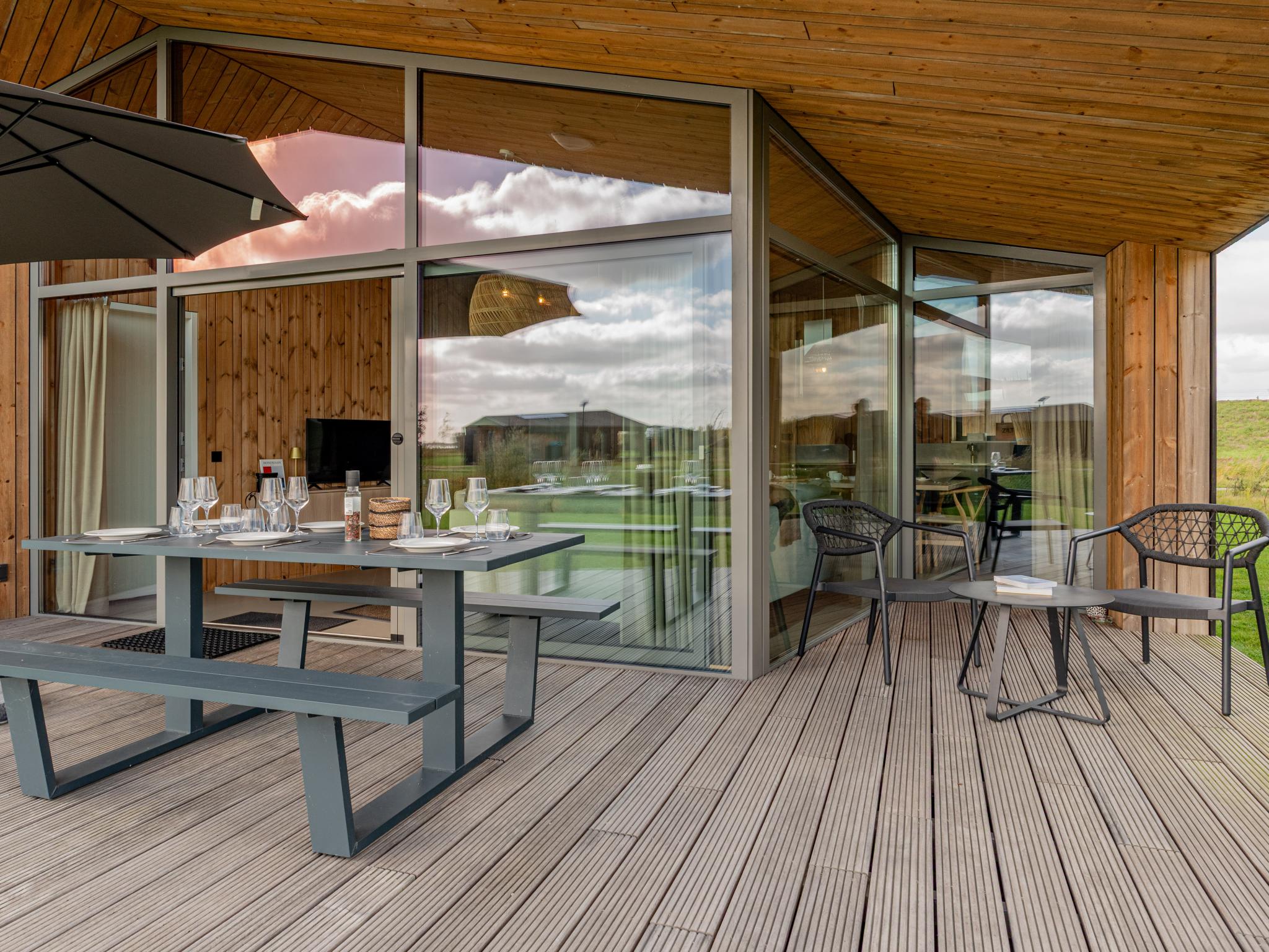 Living area at Natuurhuis Dauwkant in Wissenkerke