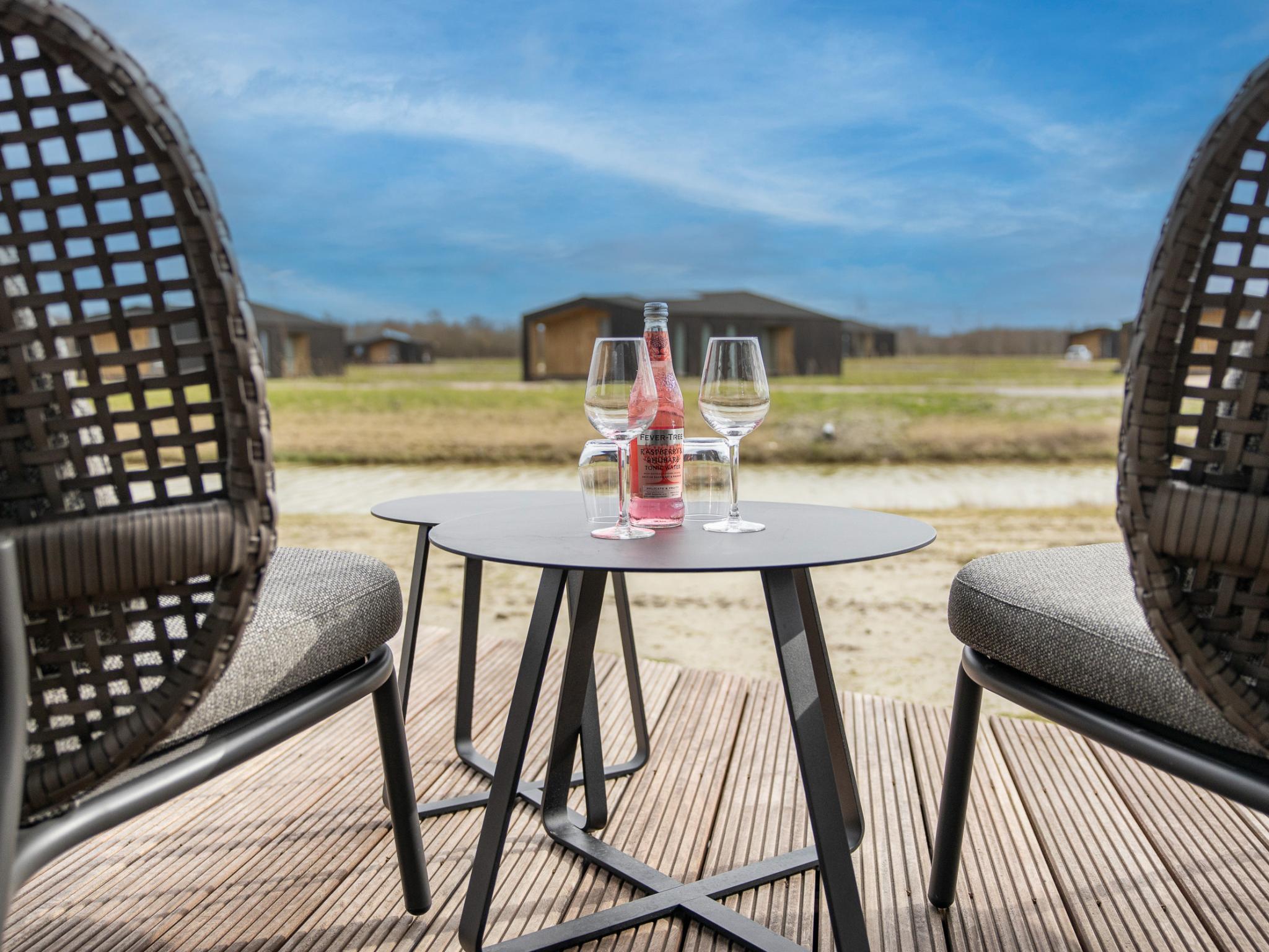 Living area at Natuurhuis Rietveer in Wissenkerke