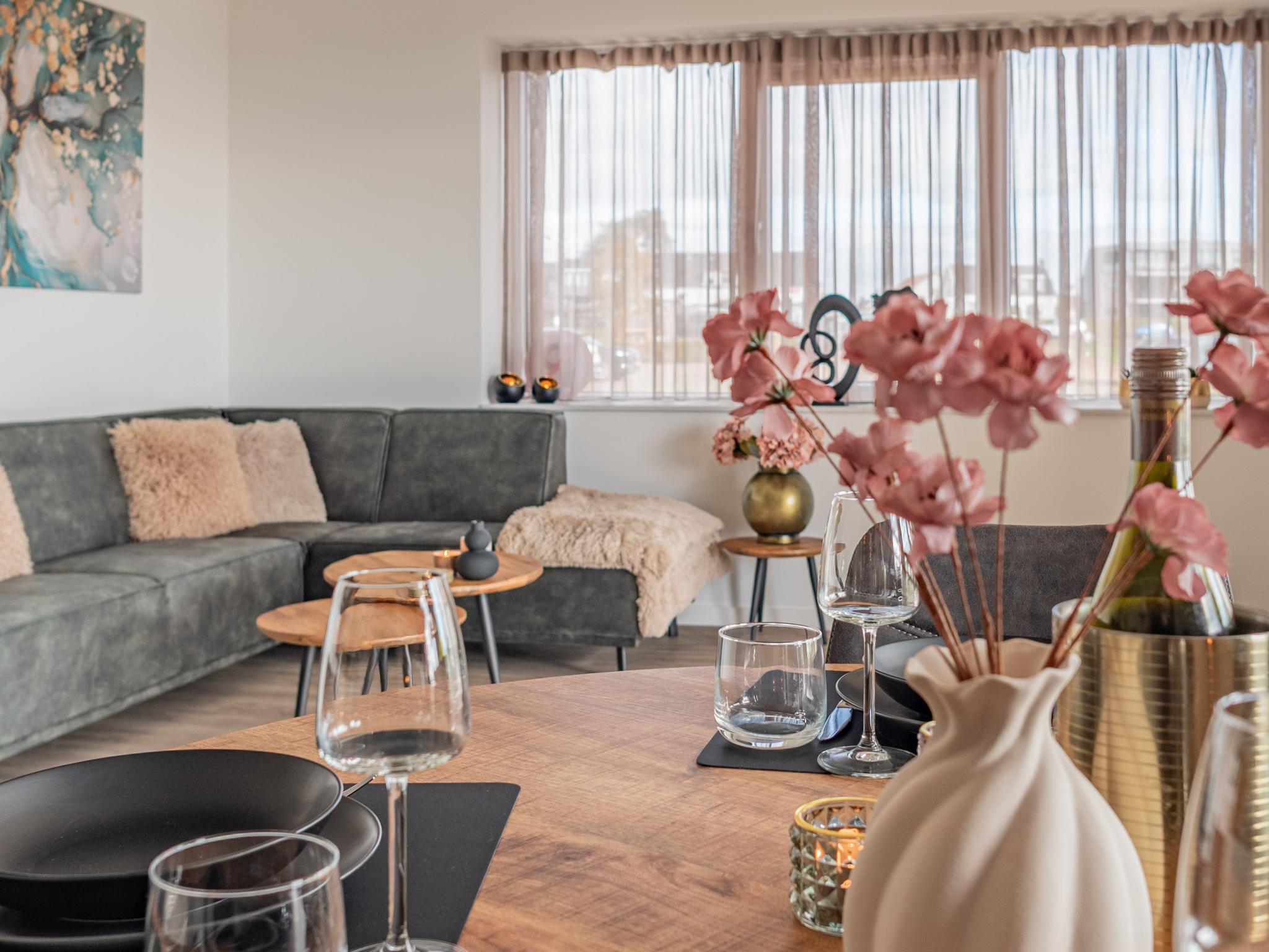 Living area at Het Havenverblijf in Kamperland