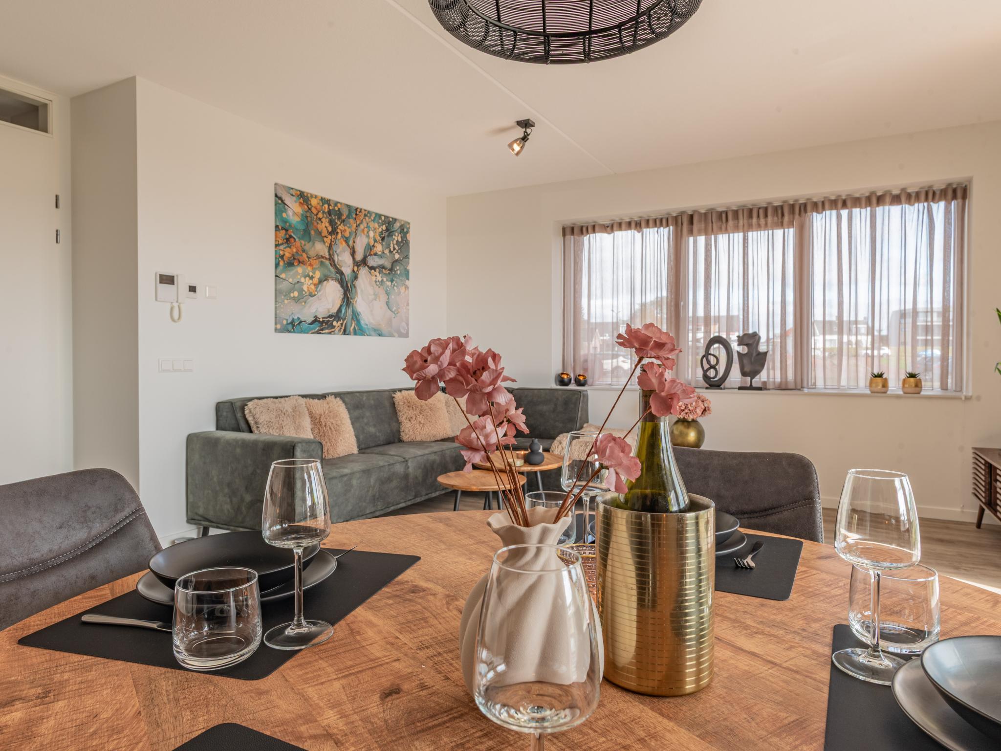 Outdoor terrace and views at Het Havenverblijf in Kamperland