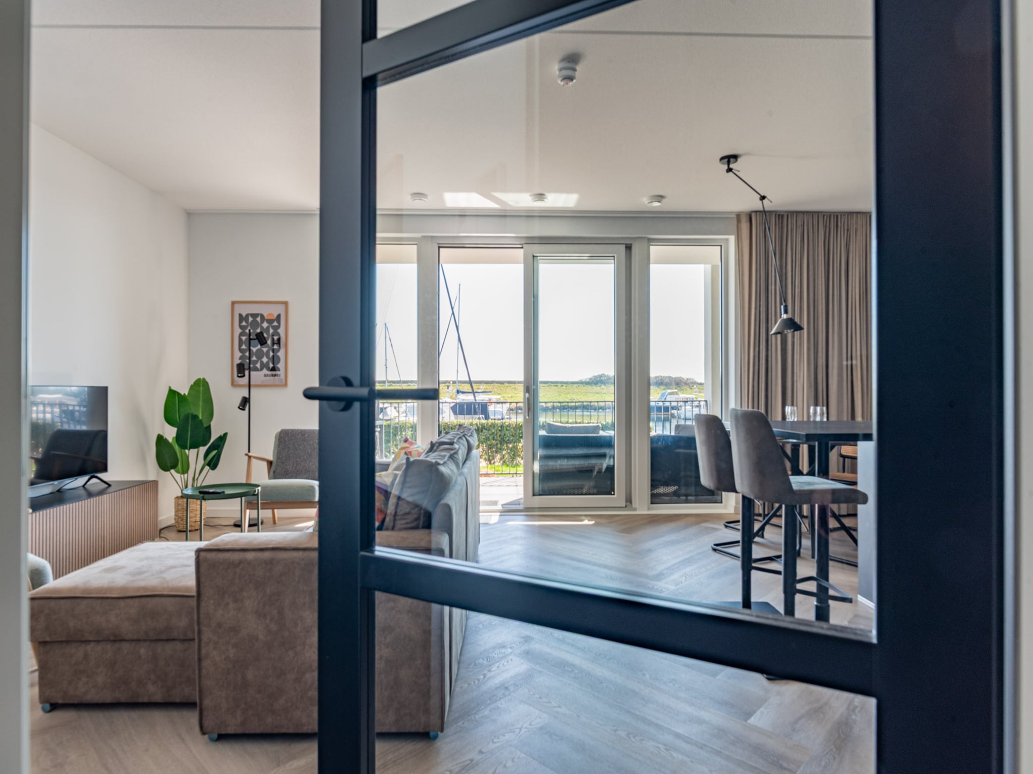 Living area at De Havenkamer in Kamperland