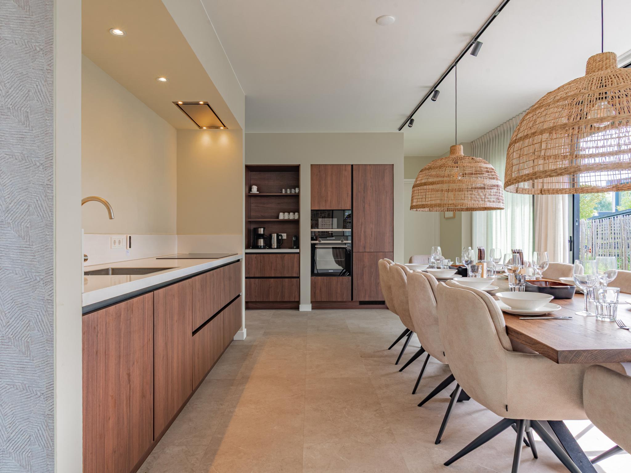 Modern kitchen at Zilte Duinen in Groot Valkenisse