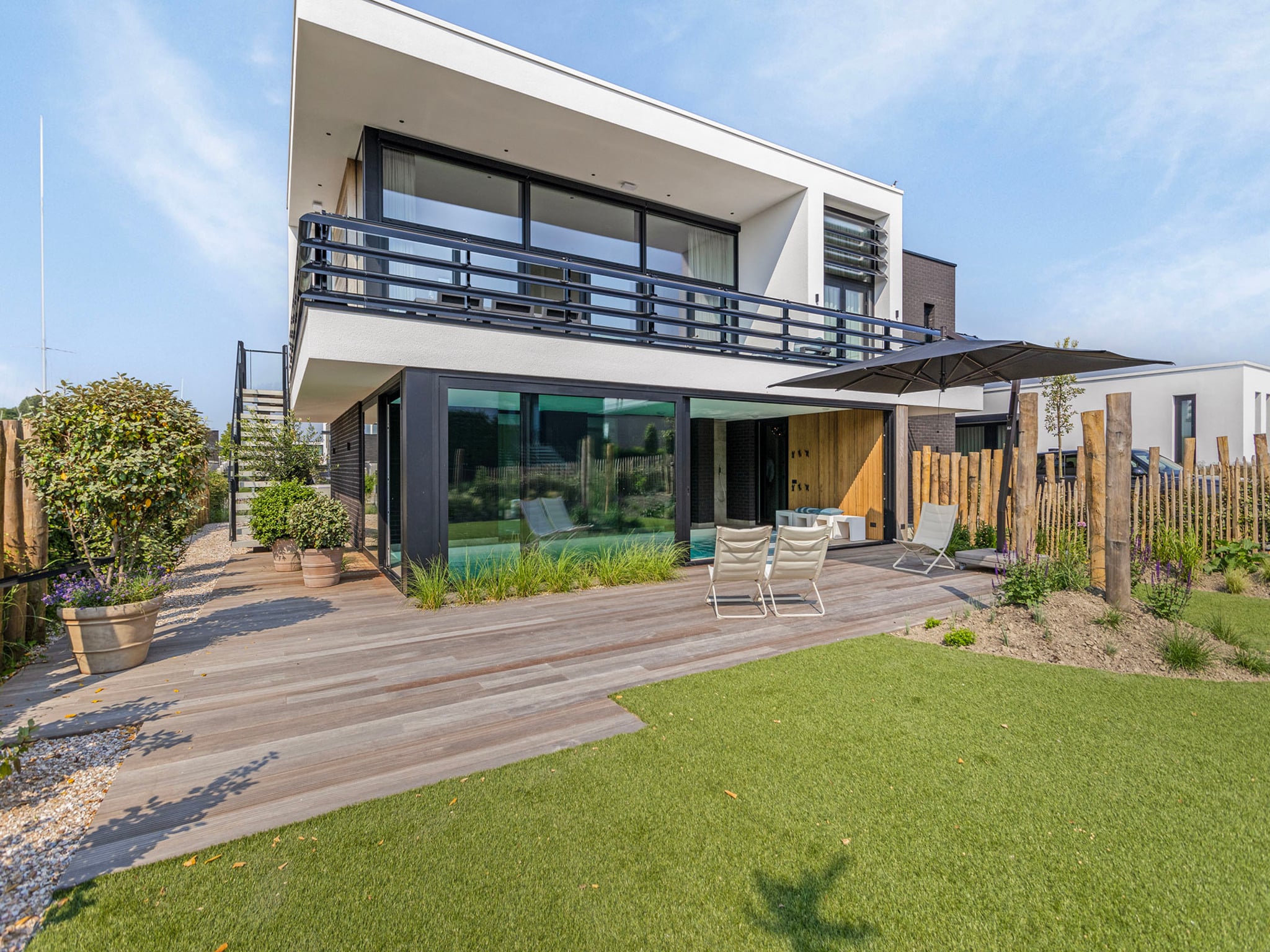 Bedroom with comfortable beds at Zilte Watervilla in Kamperland