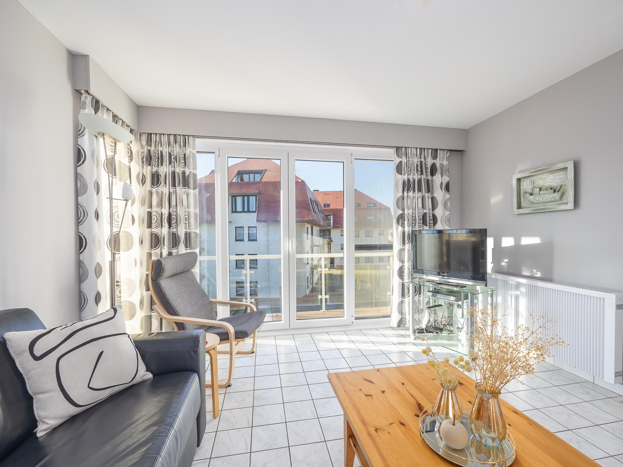 Outdoor terrace and views at Green Garden blok 1 - 0204 + box 65 in Middelkerke