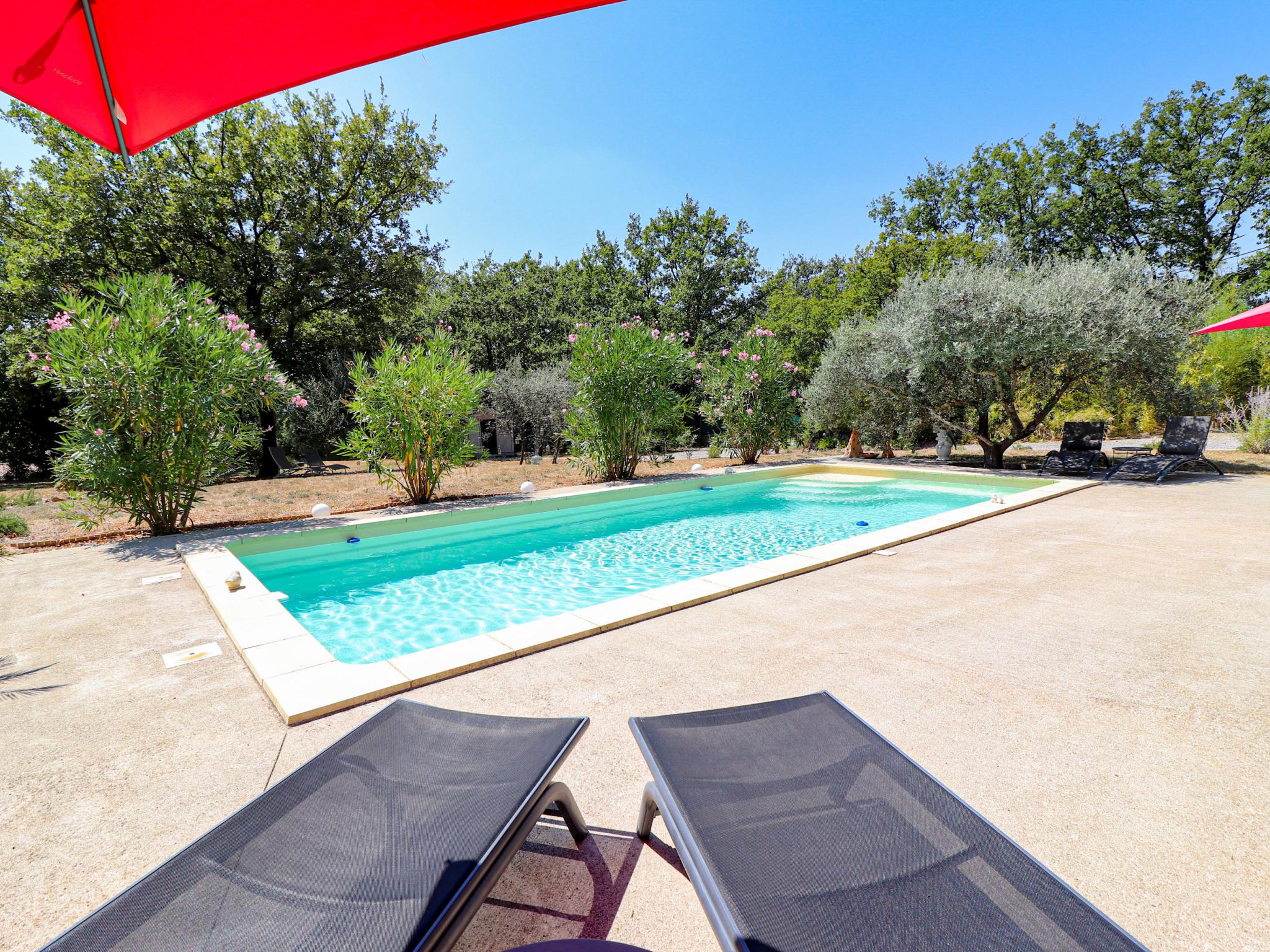 Outdoor terrace and views at Le Vent D Anges in Flayosc