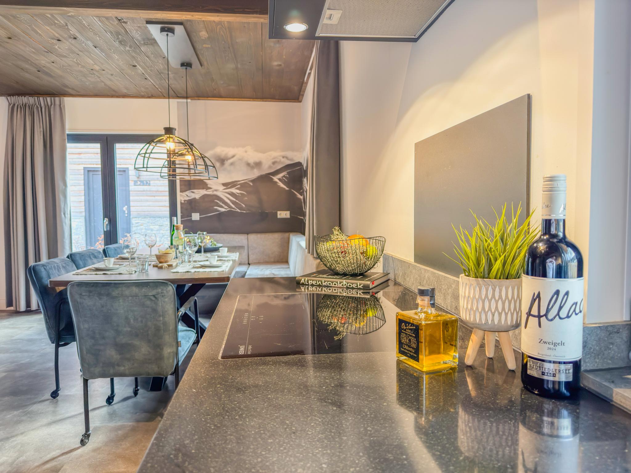 Modern kitchen at Alpenruhe in Afritz am See