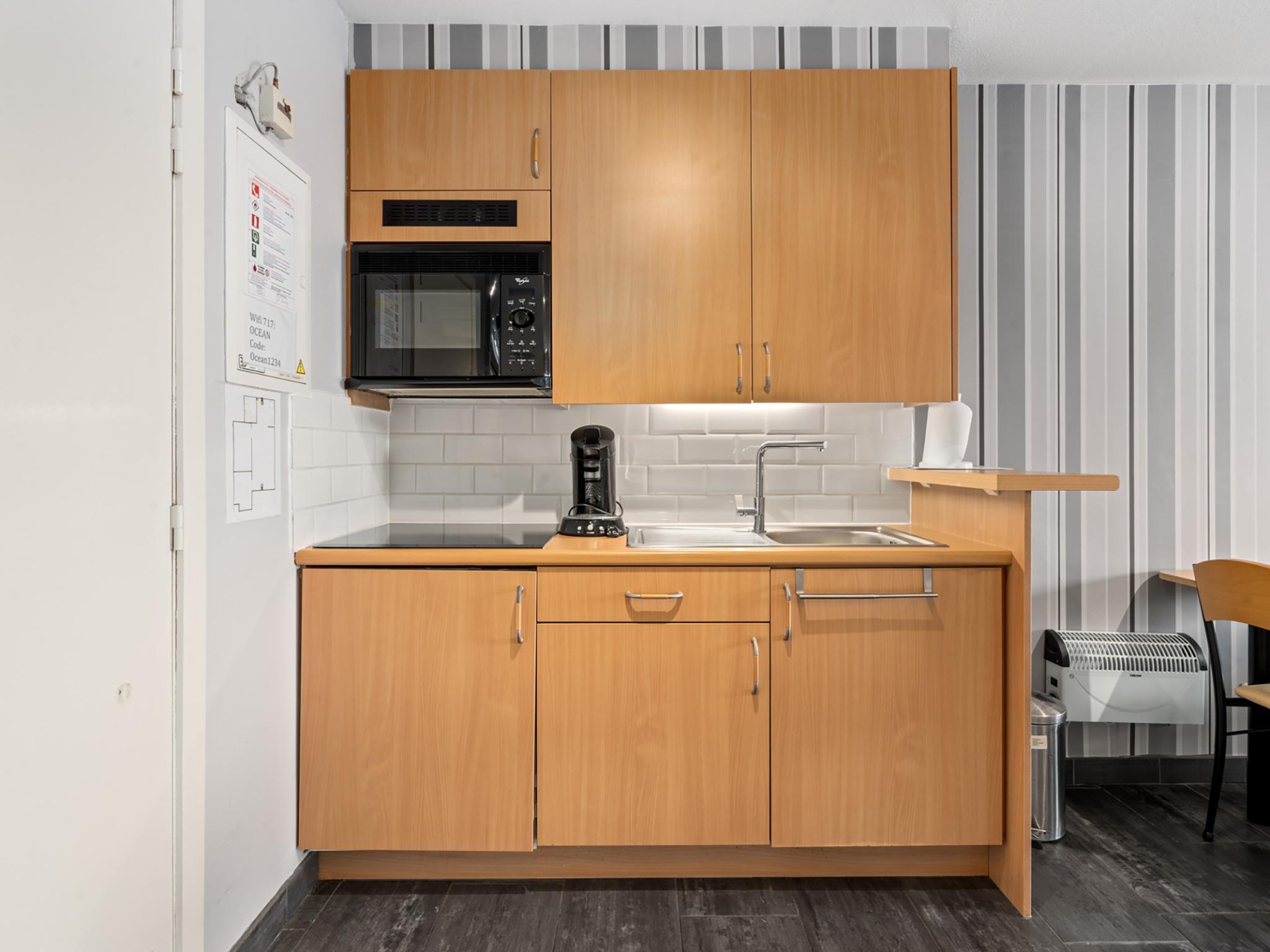 Modern kitchen at Ocean Suites - 717 in Blankenberge