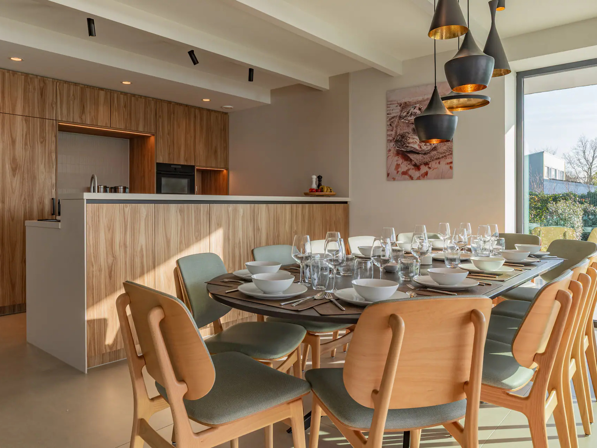 Modern kitchen at Meergloed in Kamperland