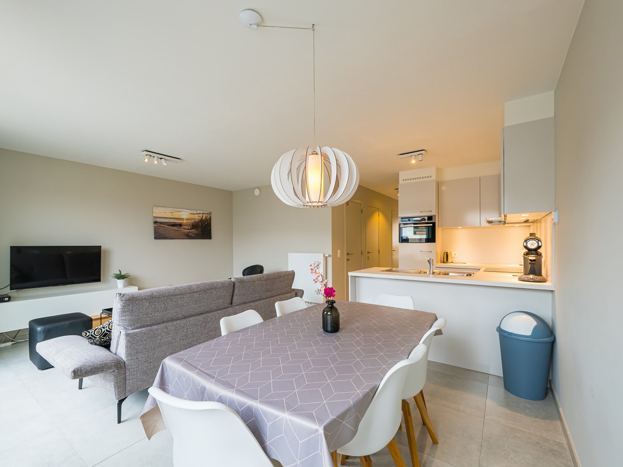 Bedroom with comfortable beds at Verdi - 0402 + box 69 (Casino Parking) in Middelkerke