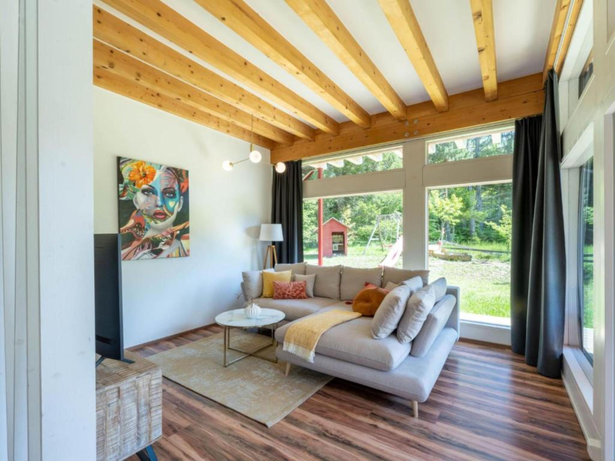 Bedroom with comfortable beds at Karawankenblick in Feistritz ob Bleiburg