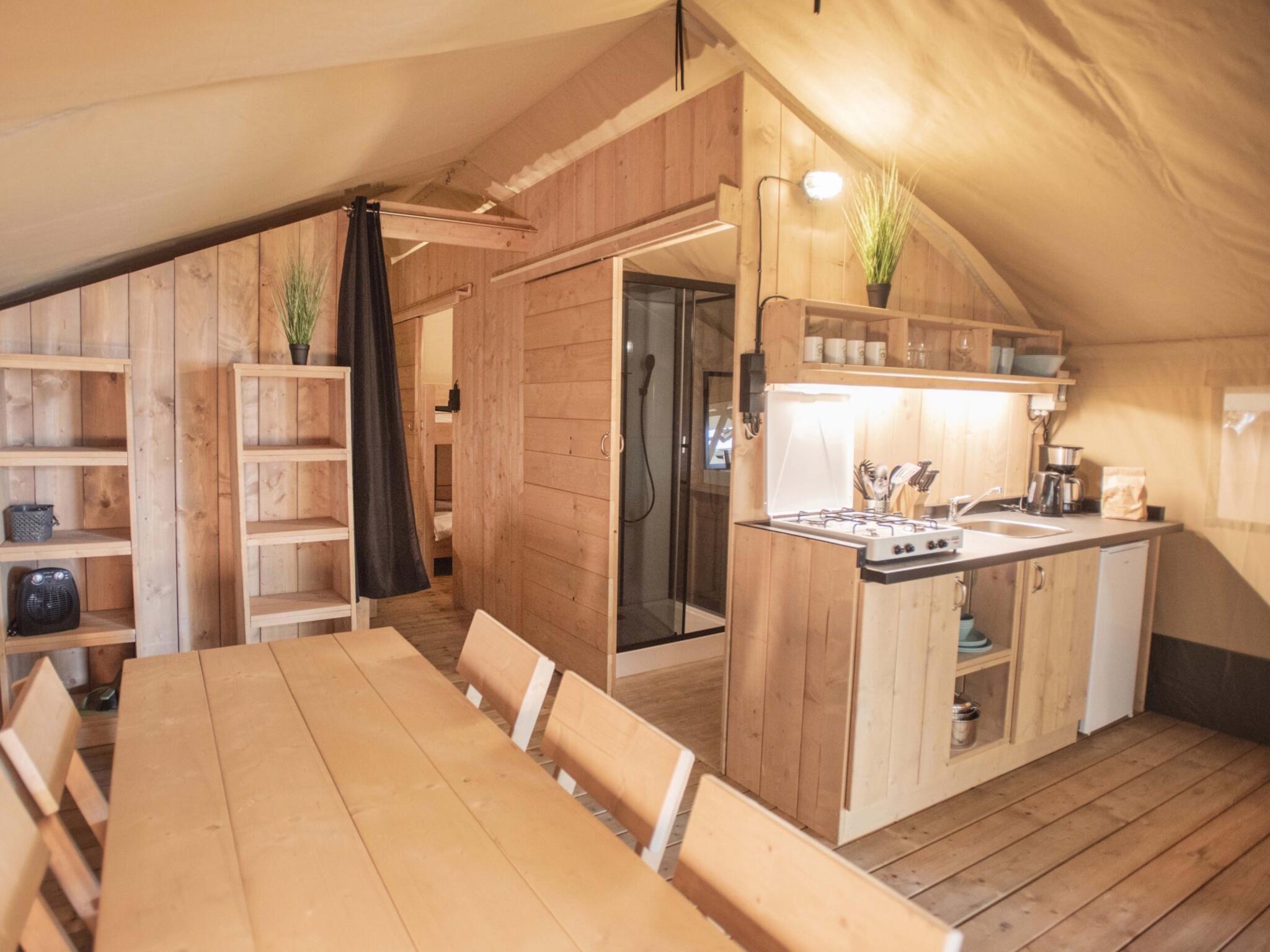 Living area at Safarilodge in Zorgvlied