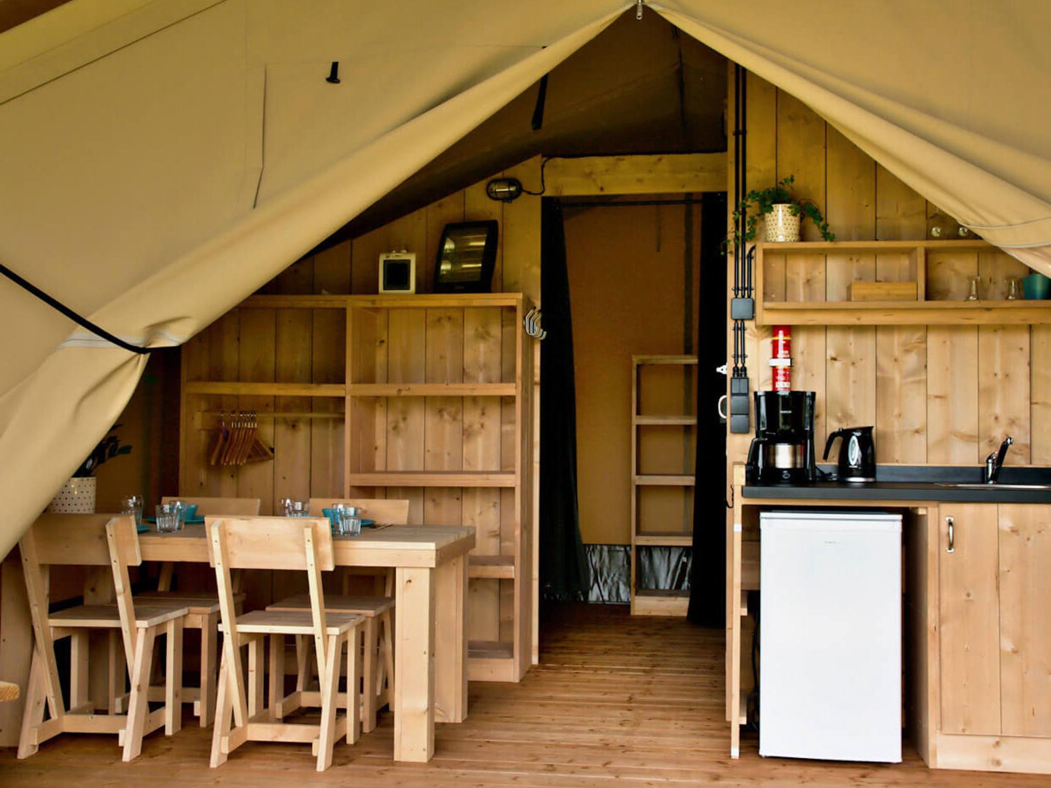 Living area at Safarilodge l 4 pers in Zorgvlied