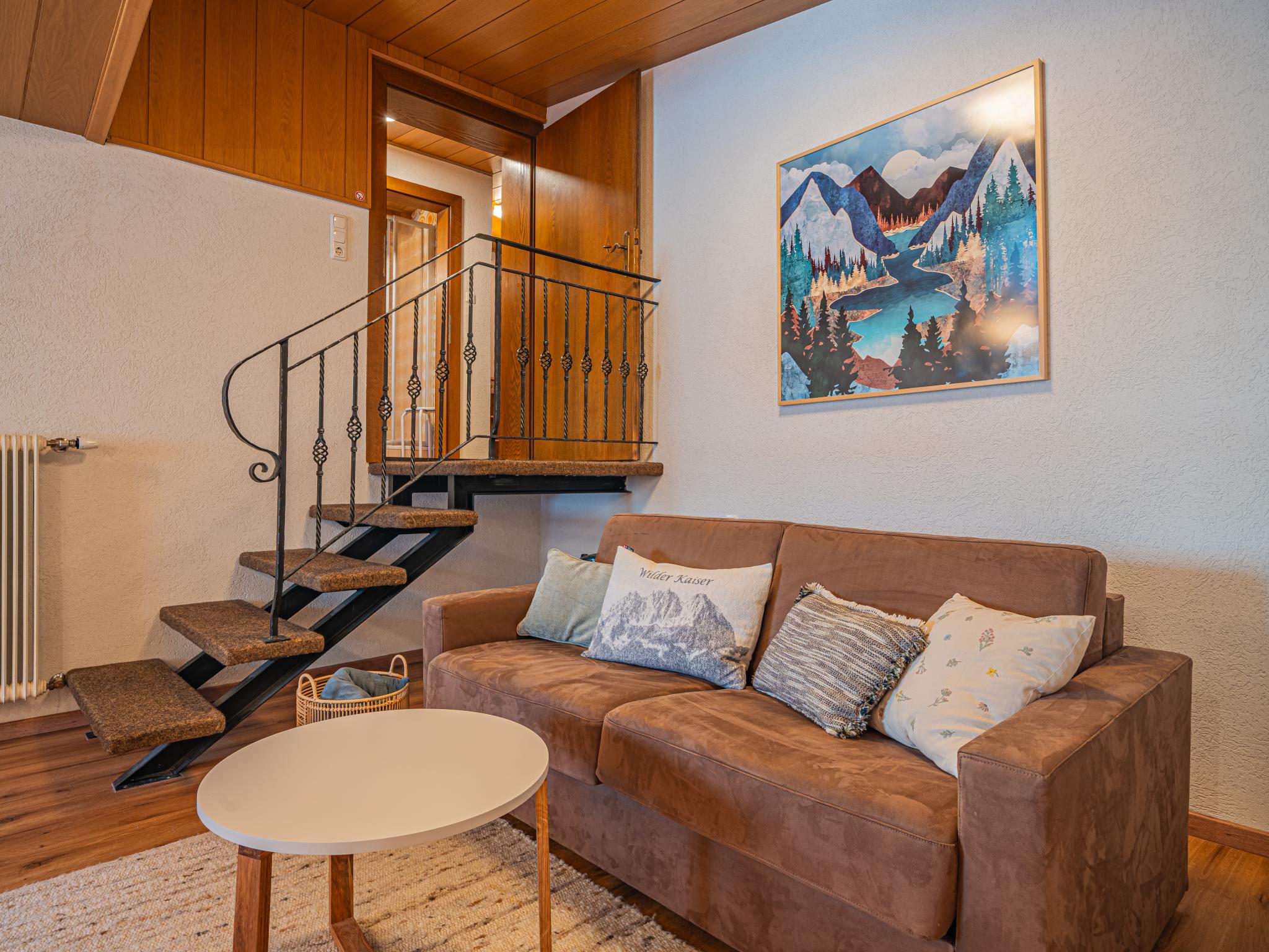 Modern kitchen at Das Bergnest Dorfglück in Söll