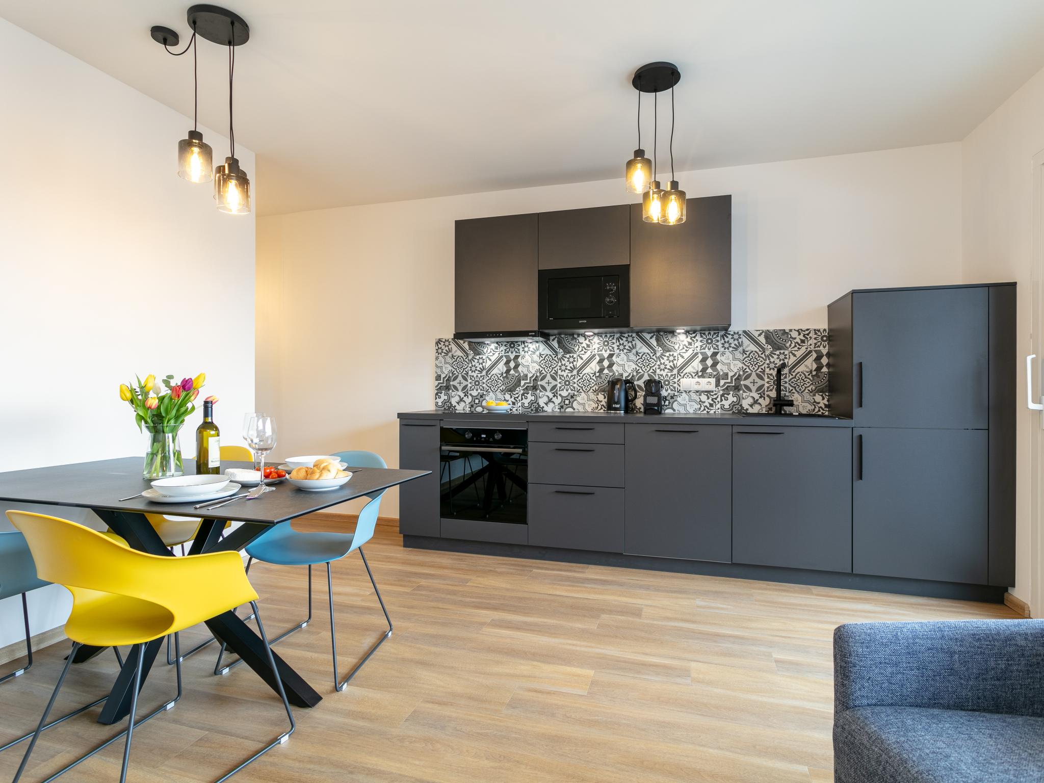 Living area at City Apartments Jenbach Top 2 in Jenbach