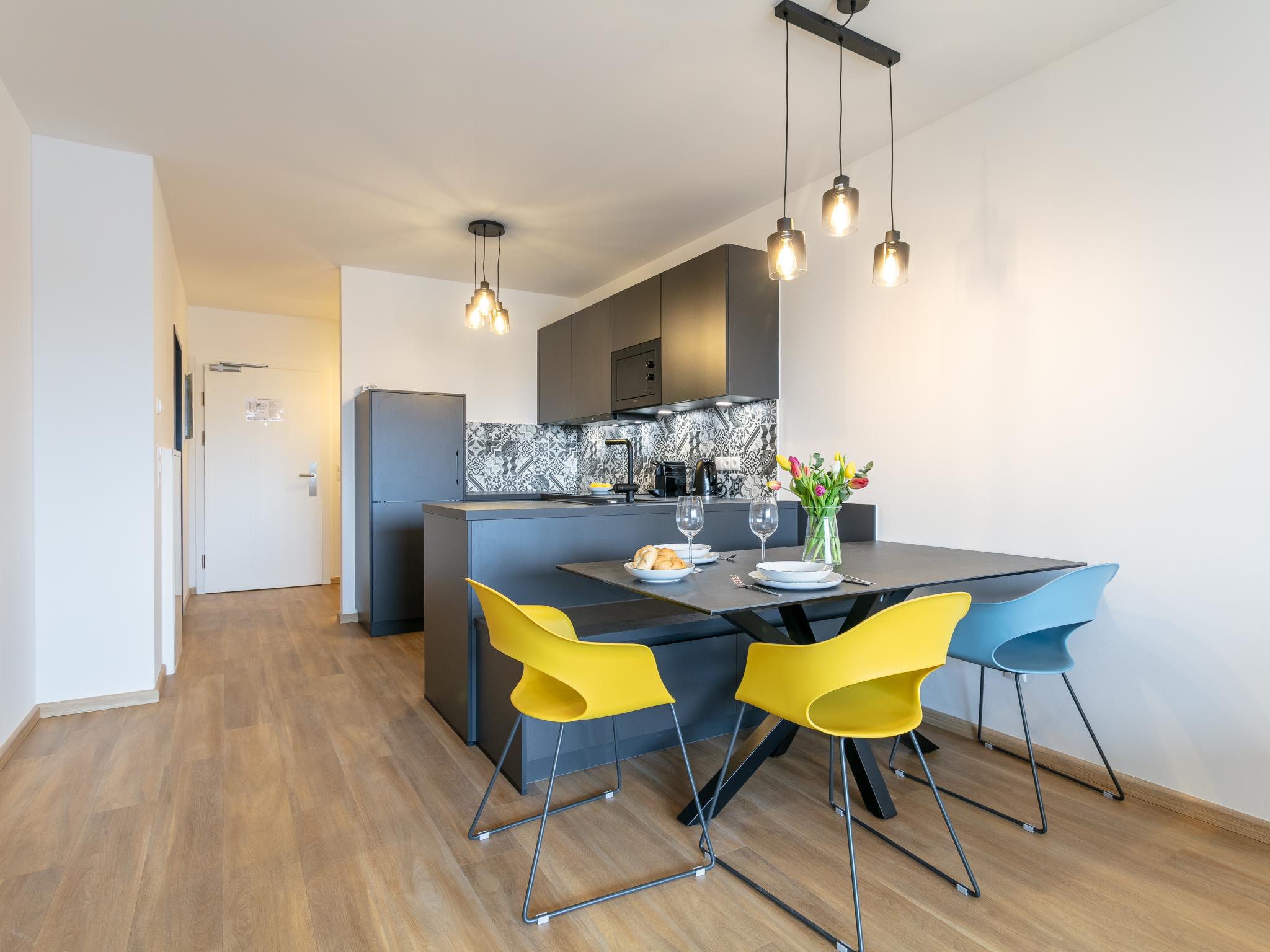 Modern kitchen at City Apartments Jenbach Top 3 in Jenbach