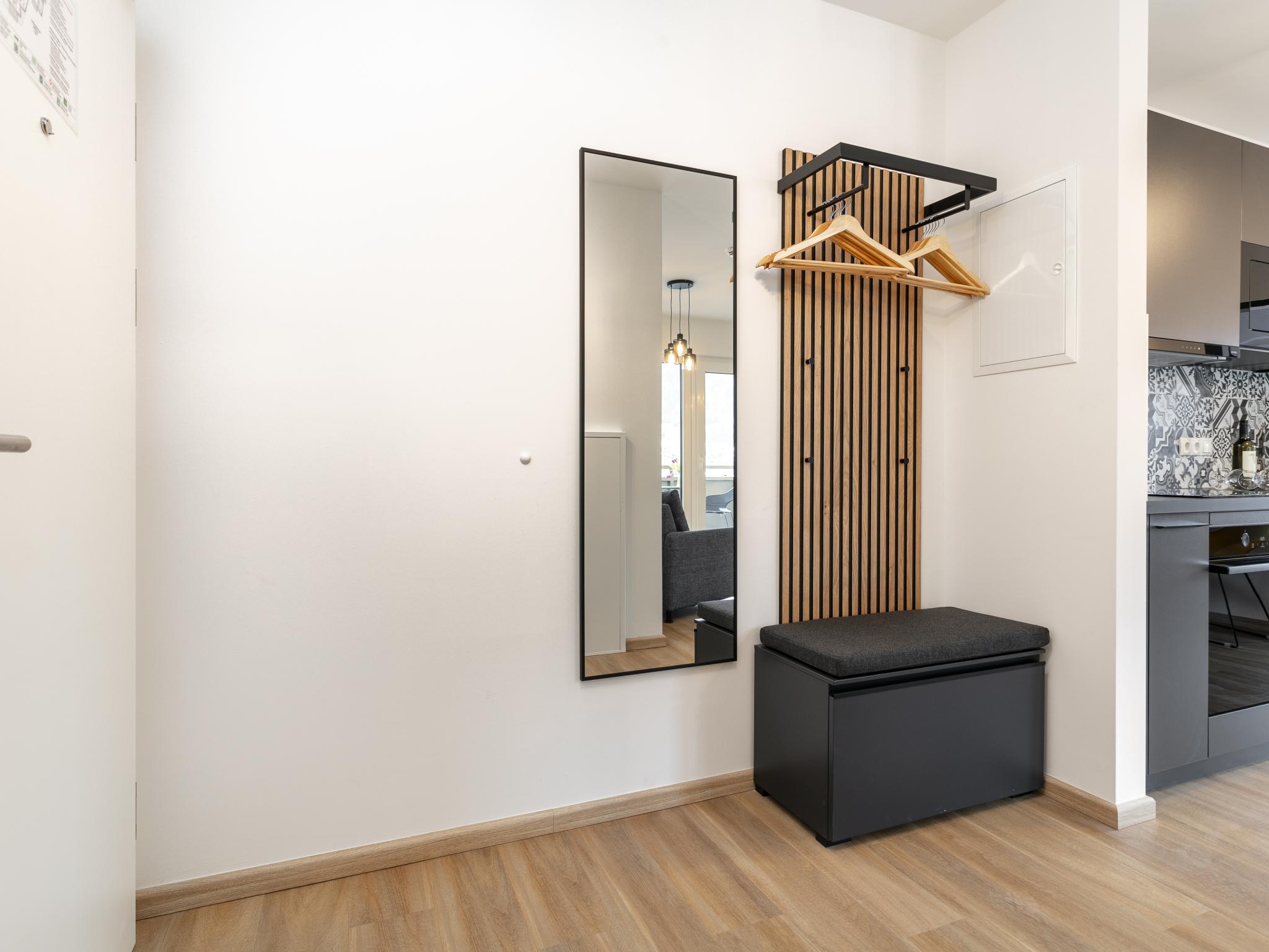 Outdoor terrace and views at City Apartments Jenbach Top 7 in Jenbach