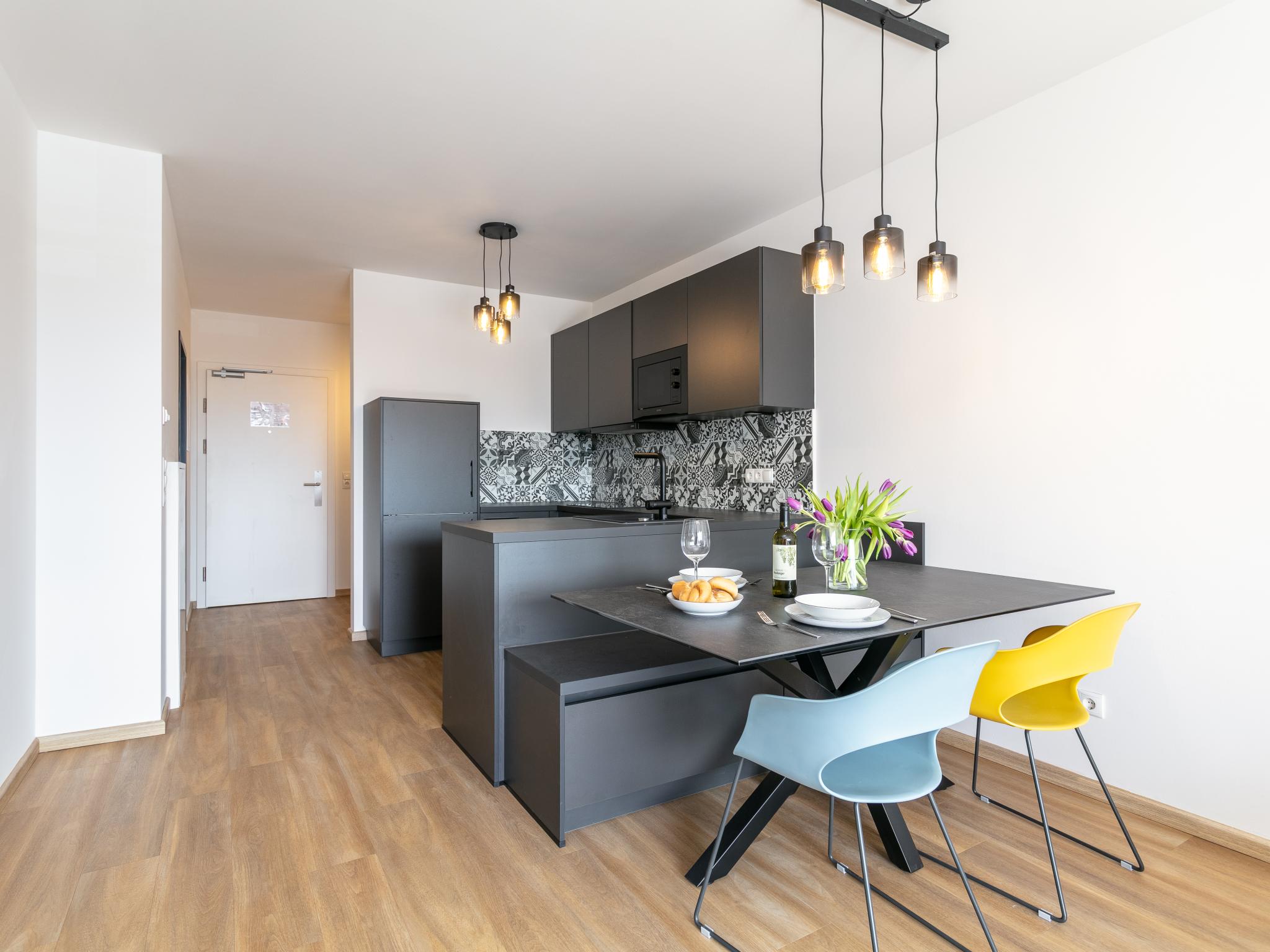 Living area at City Apartments Jenbach Top 9 in Jenbach