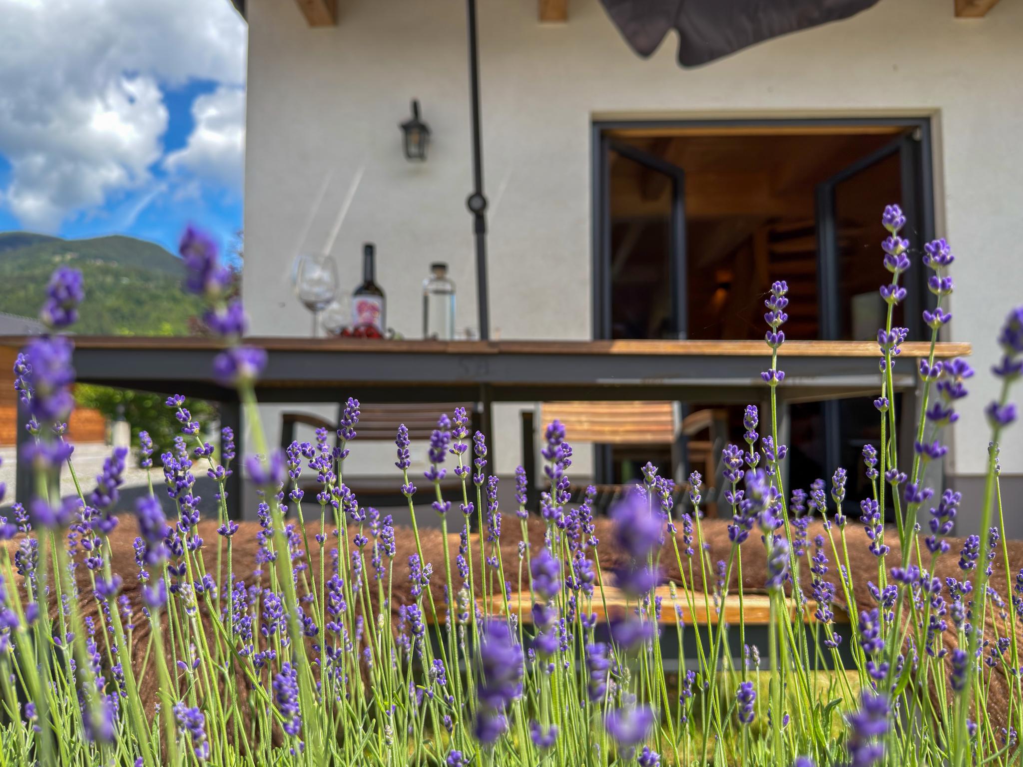 Outdoor terrace and views at Rattendorf 5B in Rattendorf