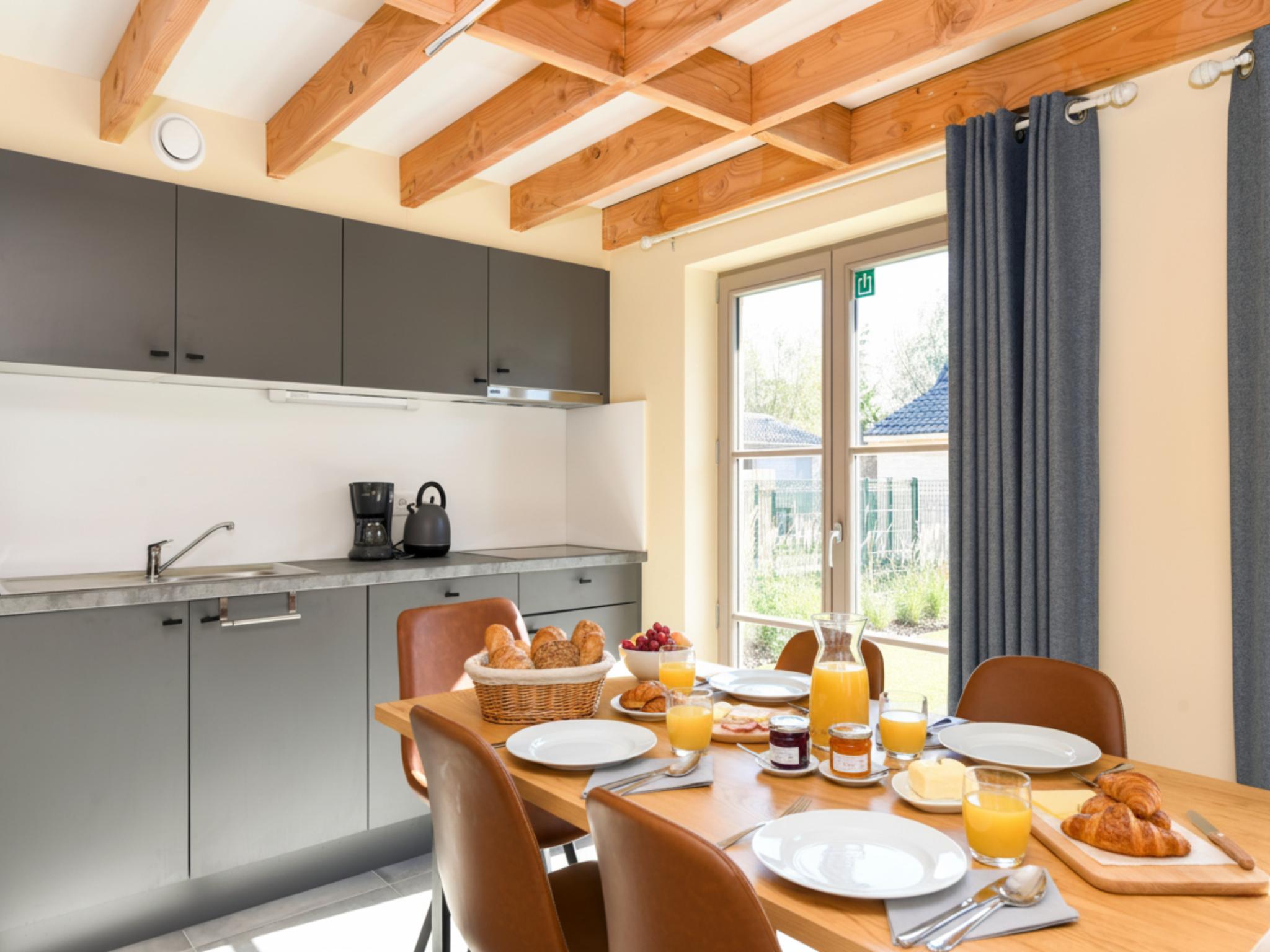 Modern kitchen at Westhinder II Combi H53-54 in Koksijde