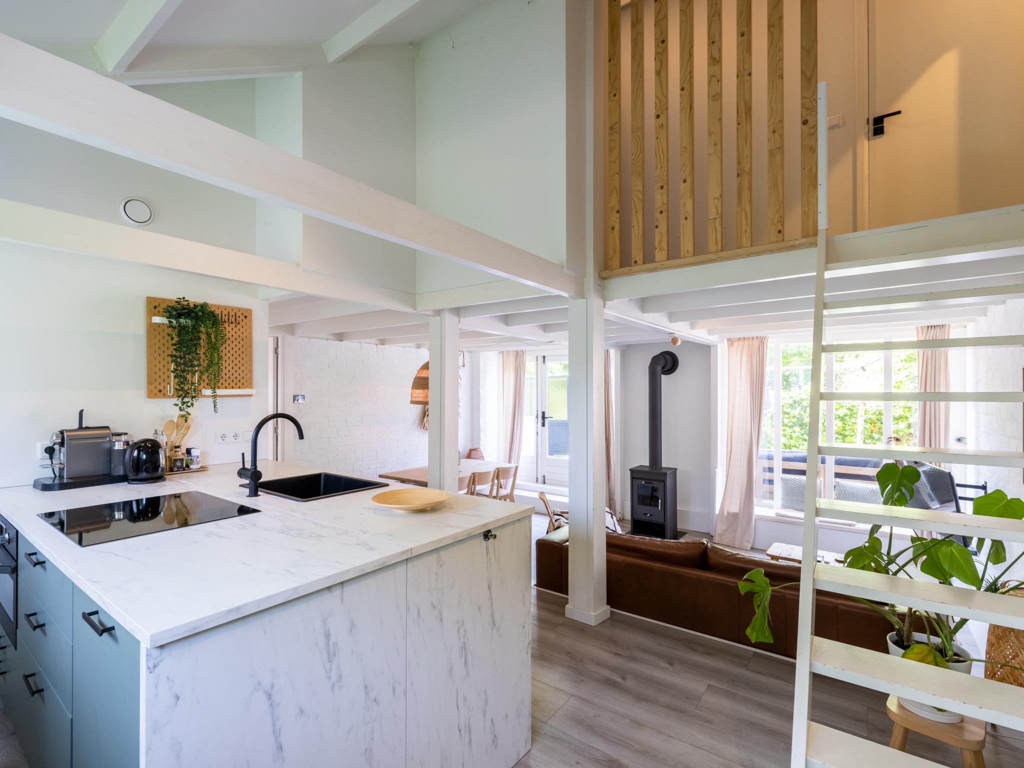 Living area at De Nordic Escape in Warmenhuizen