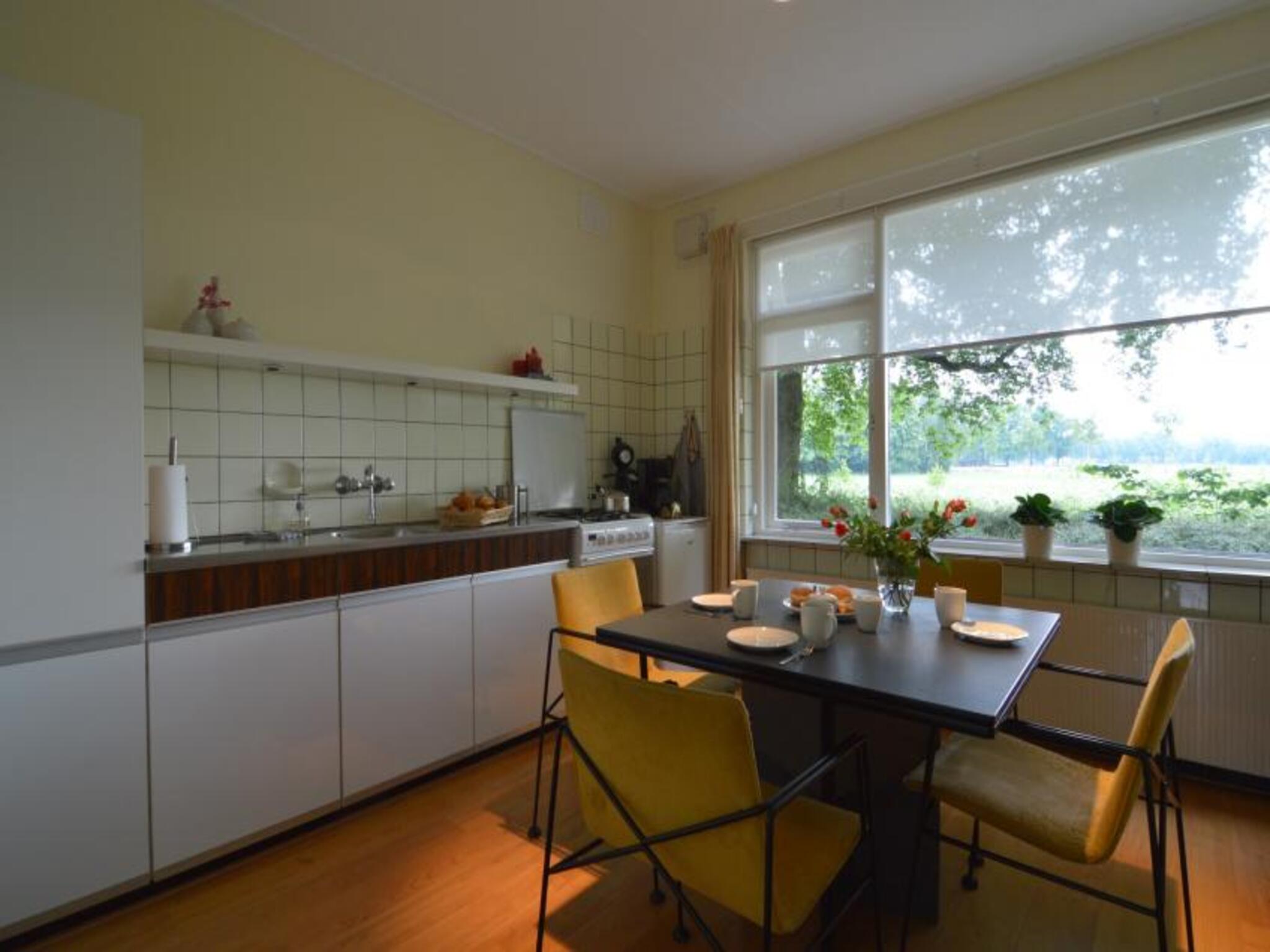 Outdoor terrace and views at Huus in t Hagt in Aalten