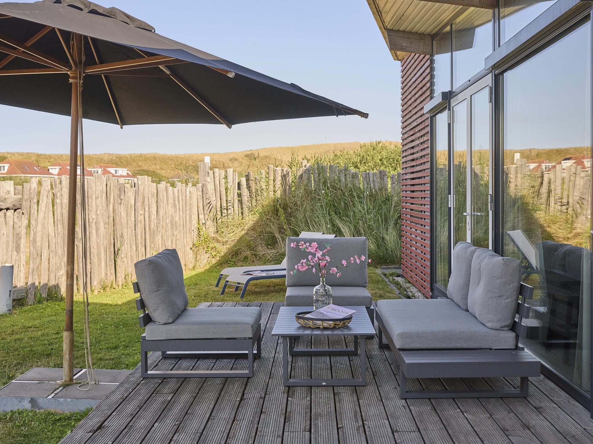 Outdoor terrace and views at Strandparel in Callantsoog
