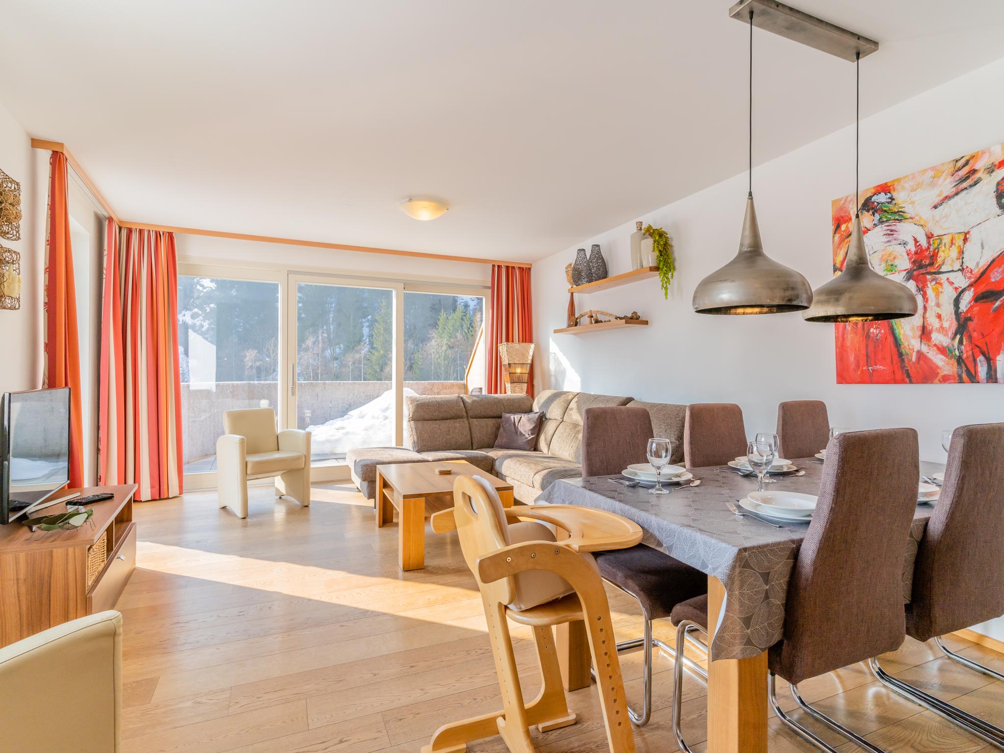 Outdoor terrace and views at Glemmtal in Viehhofen