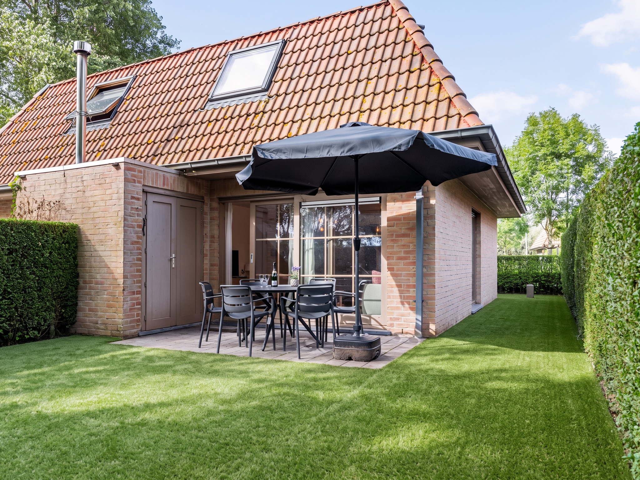 Outdoor terrace and views at Sea Sweet Home in De Panne