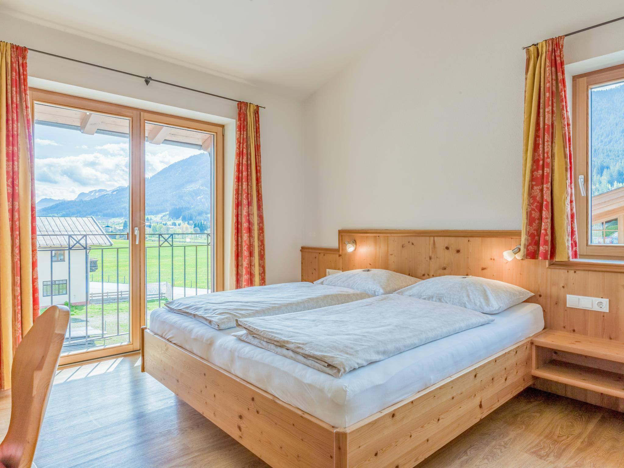 Outdoor terrace and views at An der Gondelstation A5 in Brixen im Thale