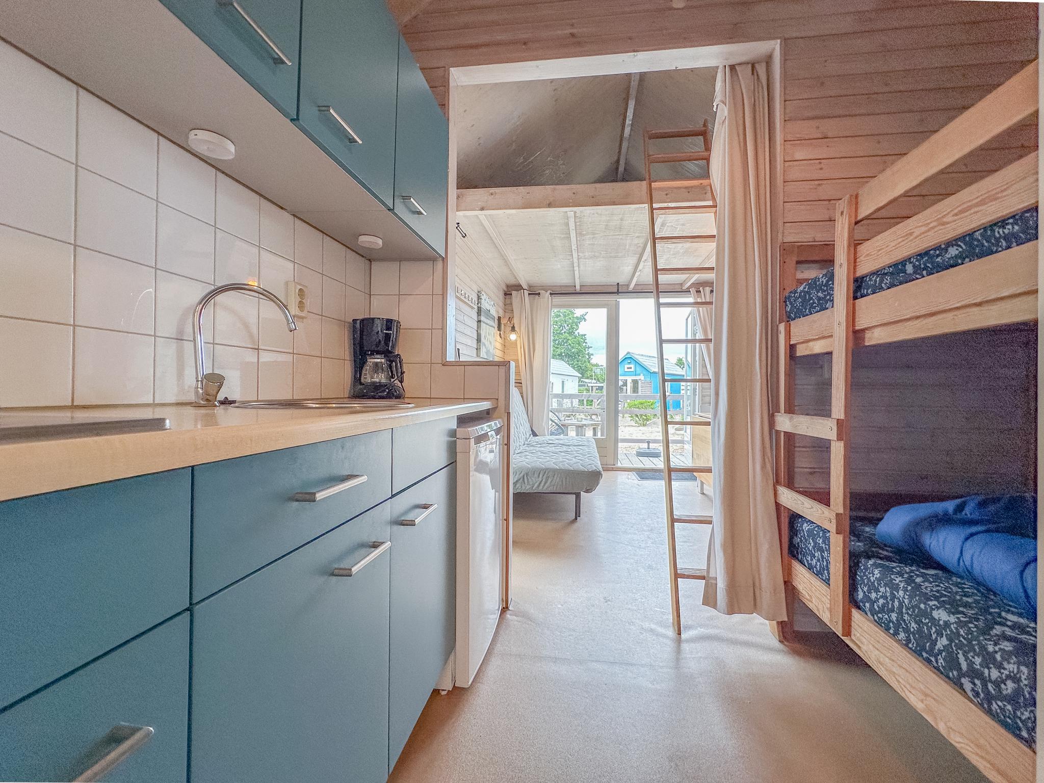 Outdoor terrace and views at Lucky White in Ellemeet