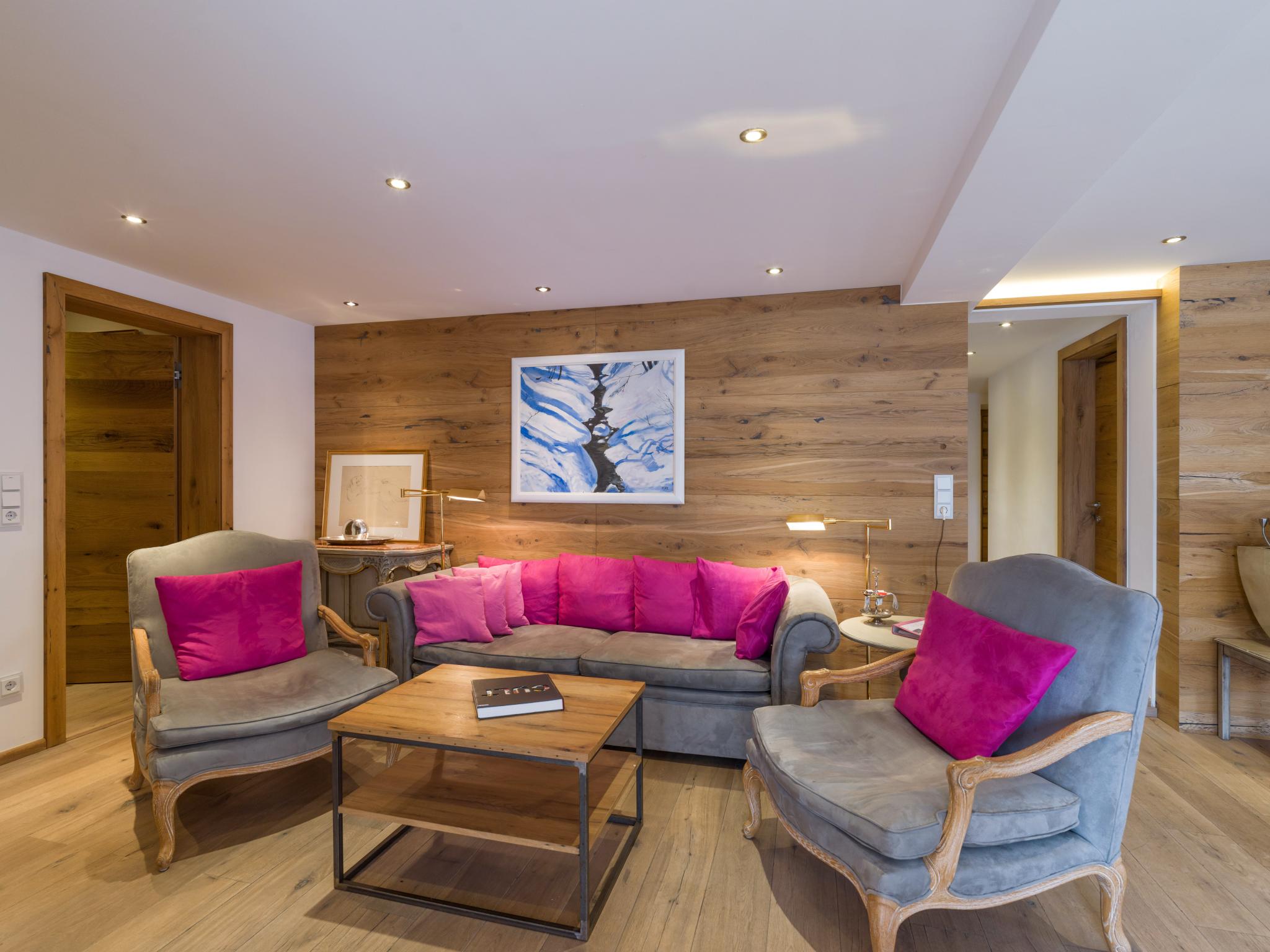 Bedroom with comfortable beds at Premium Mountain View Suite in Kirchberg in Tirol