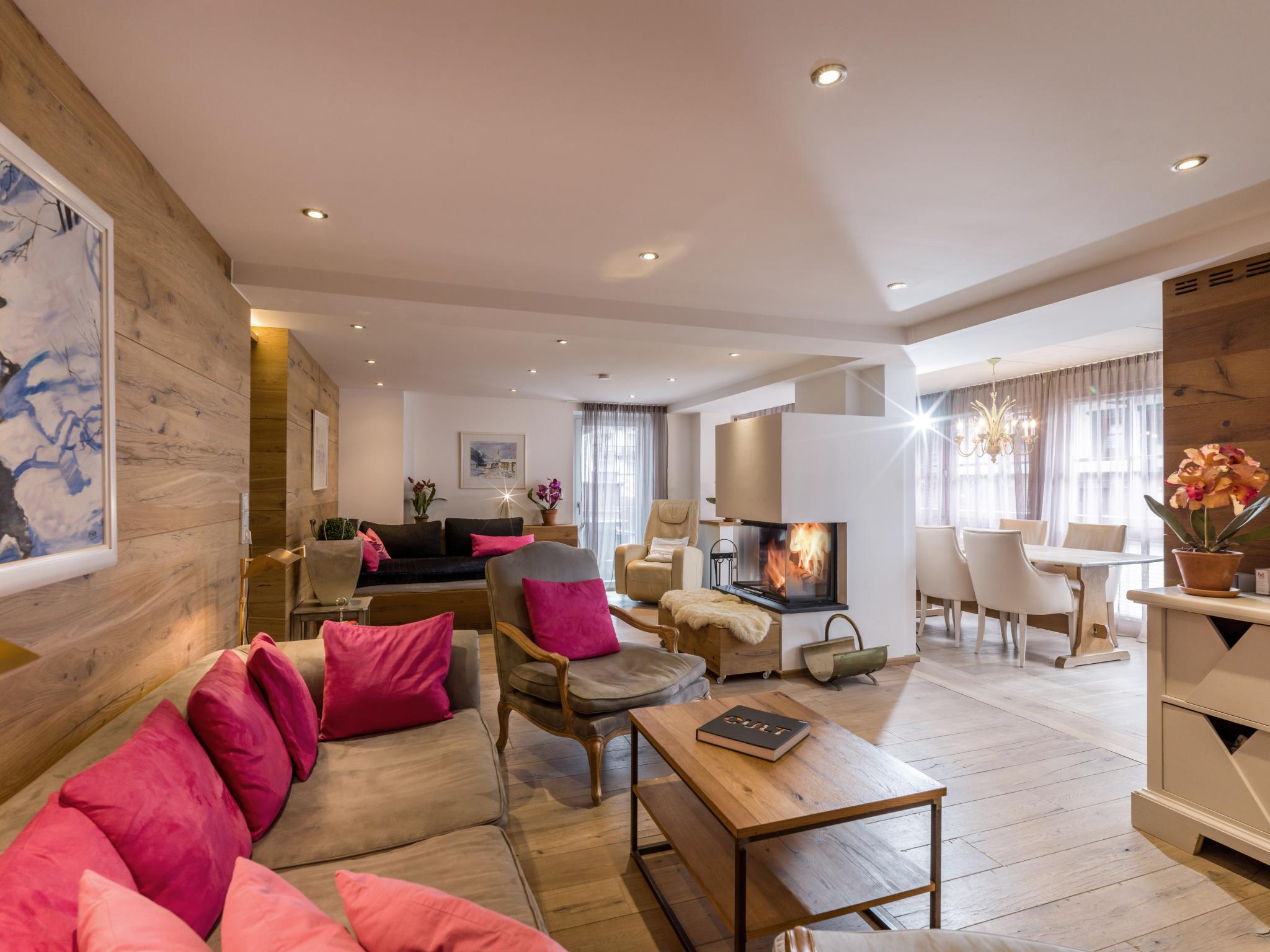 Living area at Premium Mountain View Suite in Kirchberg in Tirol