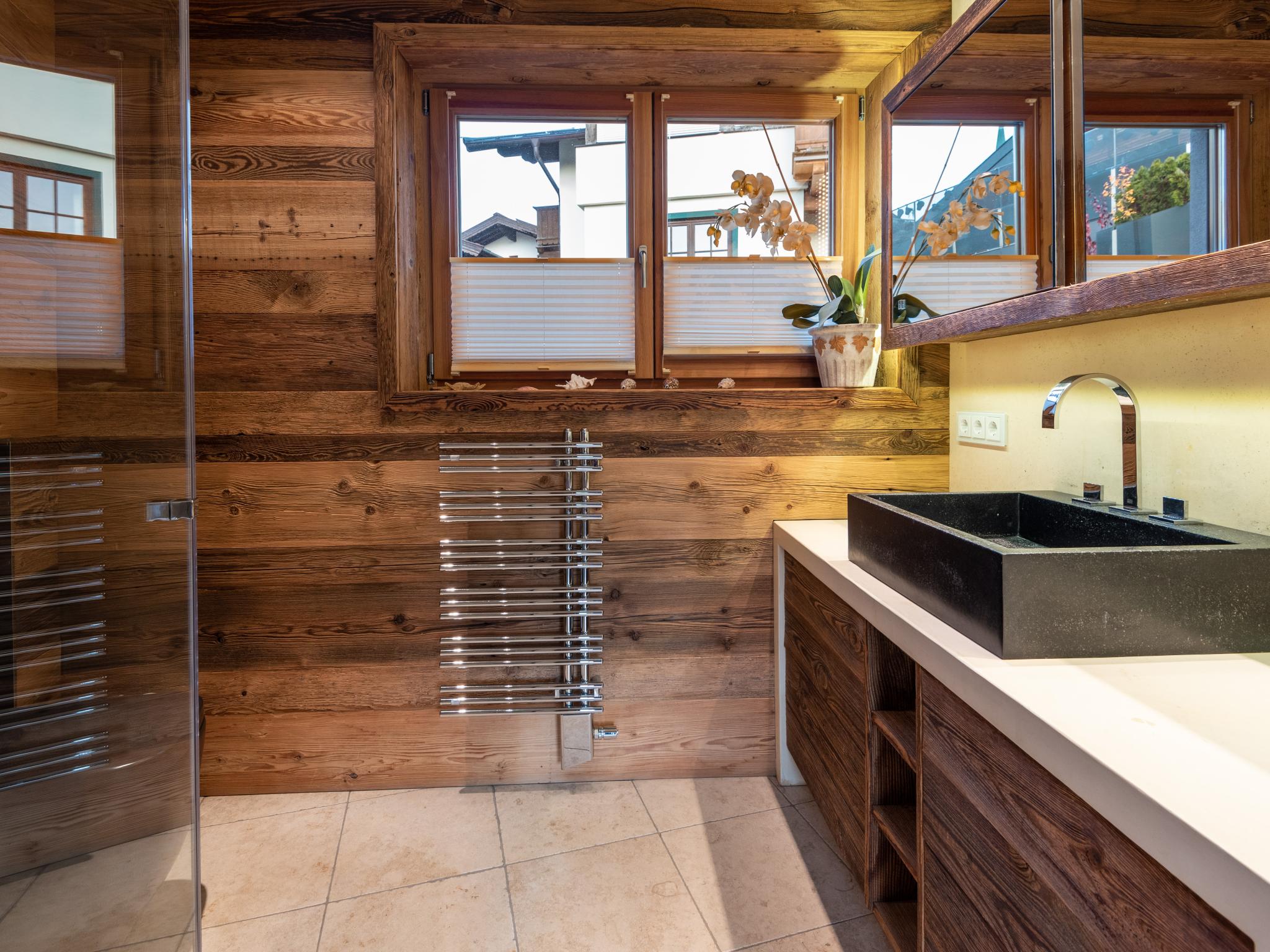 Bedroom with comfortable beds at Penthouse Mountain View in Kirchberg in Tirol